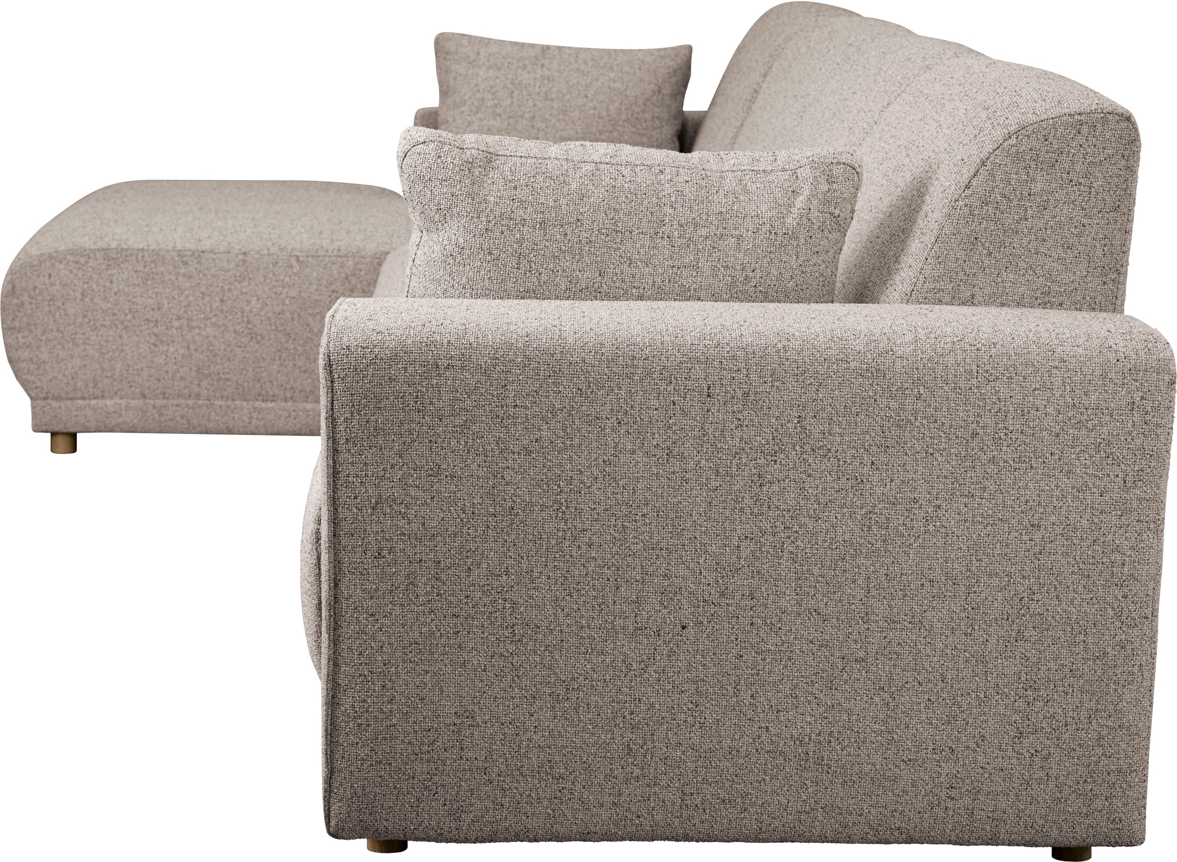 Home affaire Ecksofa »LEMPS wahlweise Recamiere links oder rechts L-Form«, incl. Zierkissen, Stellmaße 297x162 cm