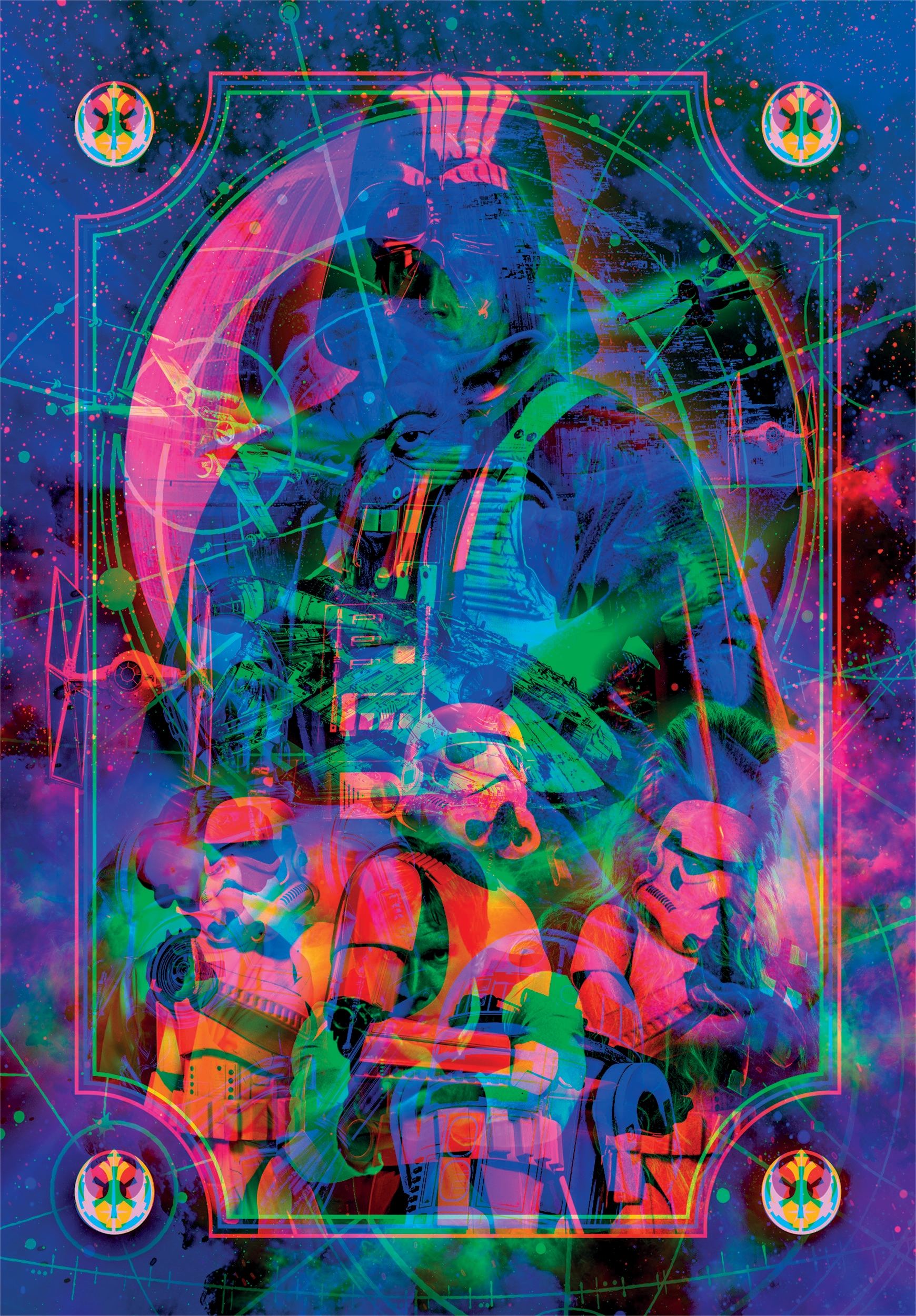 Clementoni® Puzzle »Star Wars - The Metamorphic Art Collection Episode 4-5-6« Mit Licht; Made in Europe