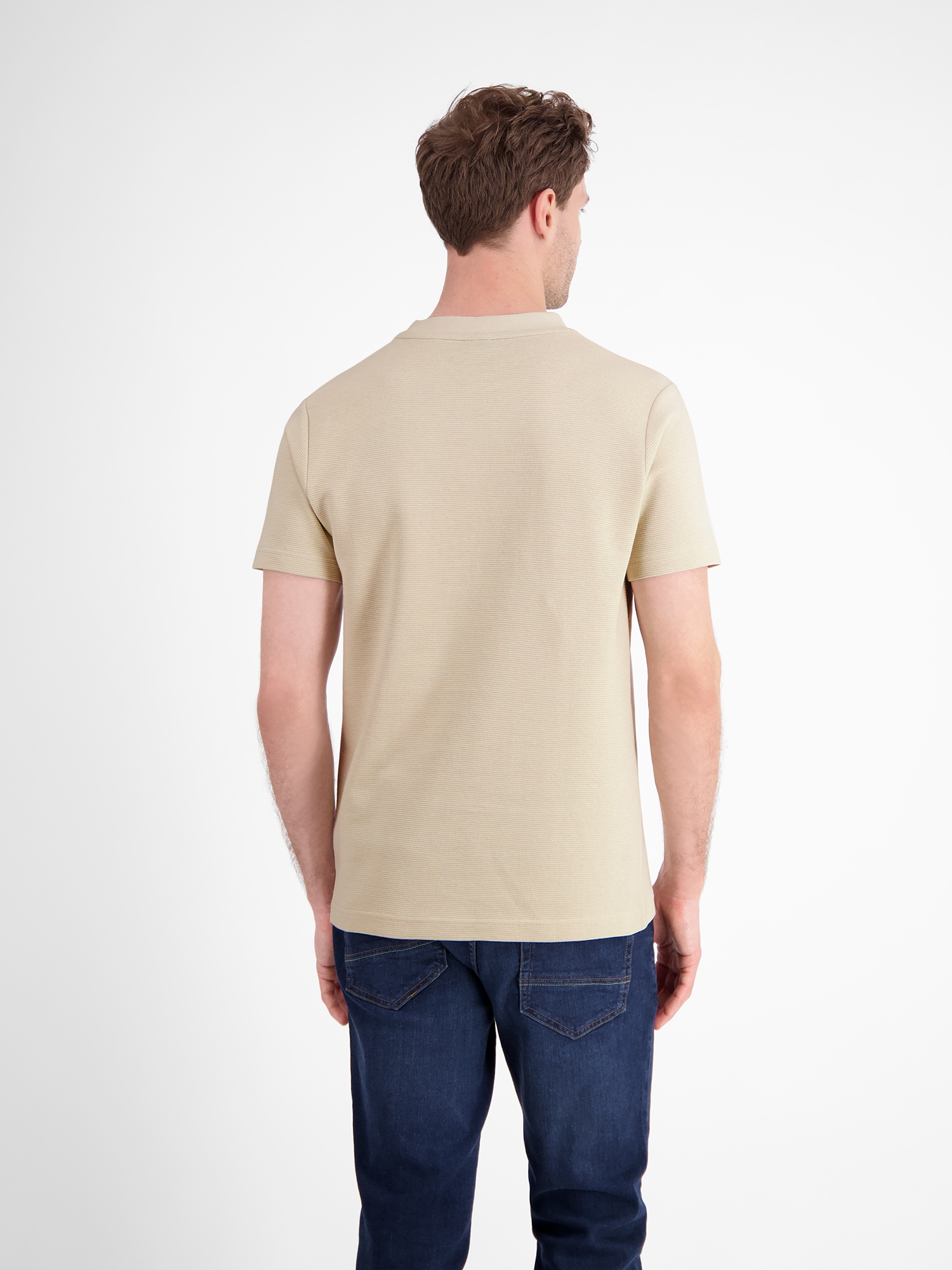 LERROS T-Shirt »LERROS Herren T-Shirt in Strukturqualität«