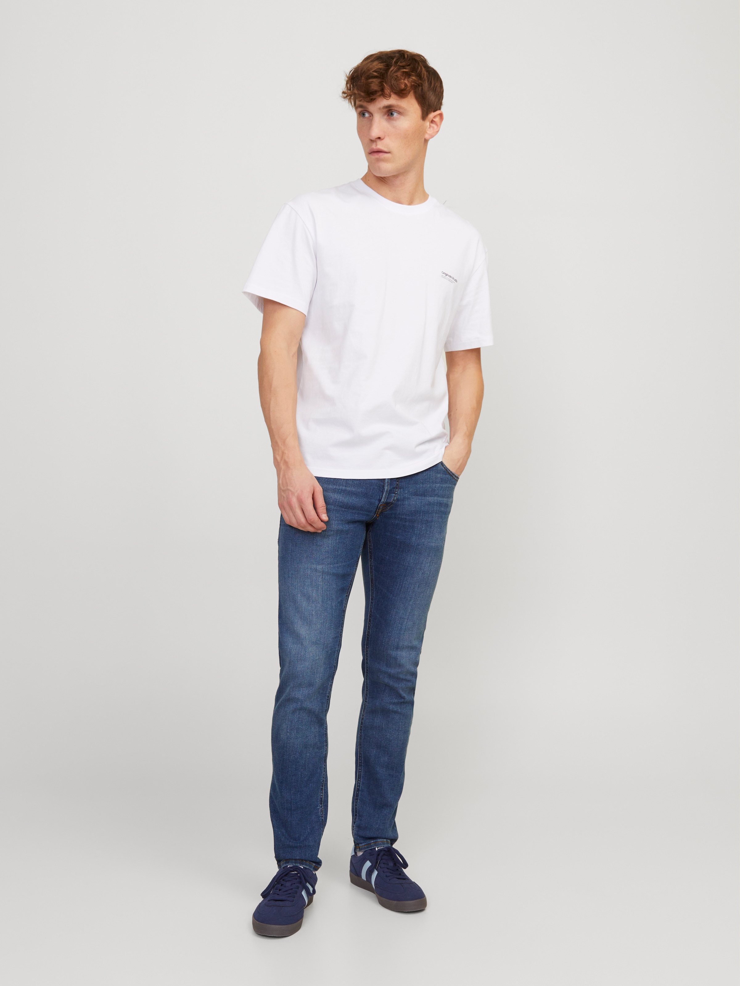 Jack & Jones »JJIGLENN  Slim-Fit mit Stretch und praktischer 5-Pocket-Form« mit Abriebeffekten