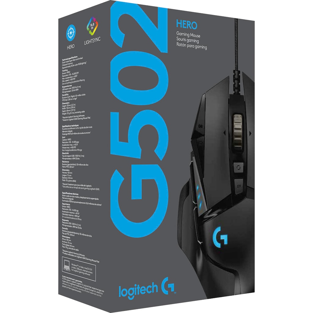 Logitech G Gaming-Maus »G502 SE HERO«, kabelgebunden