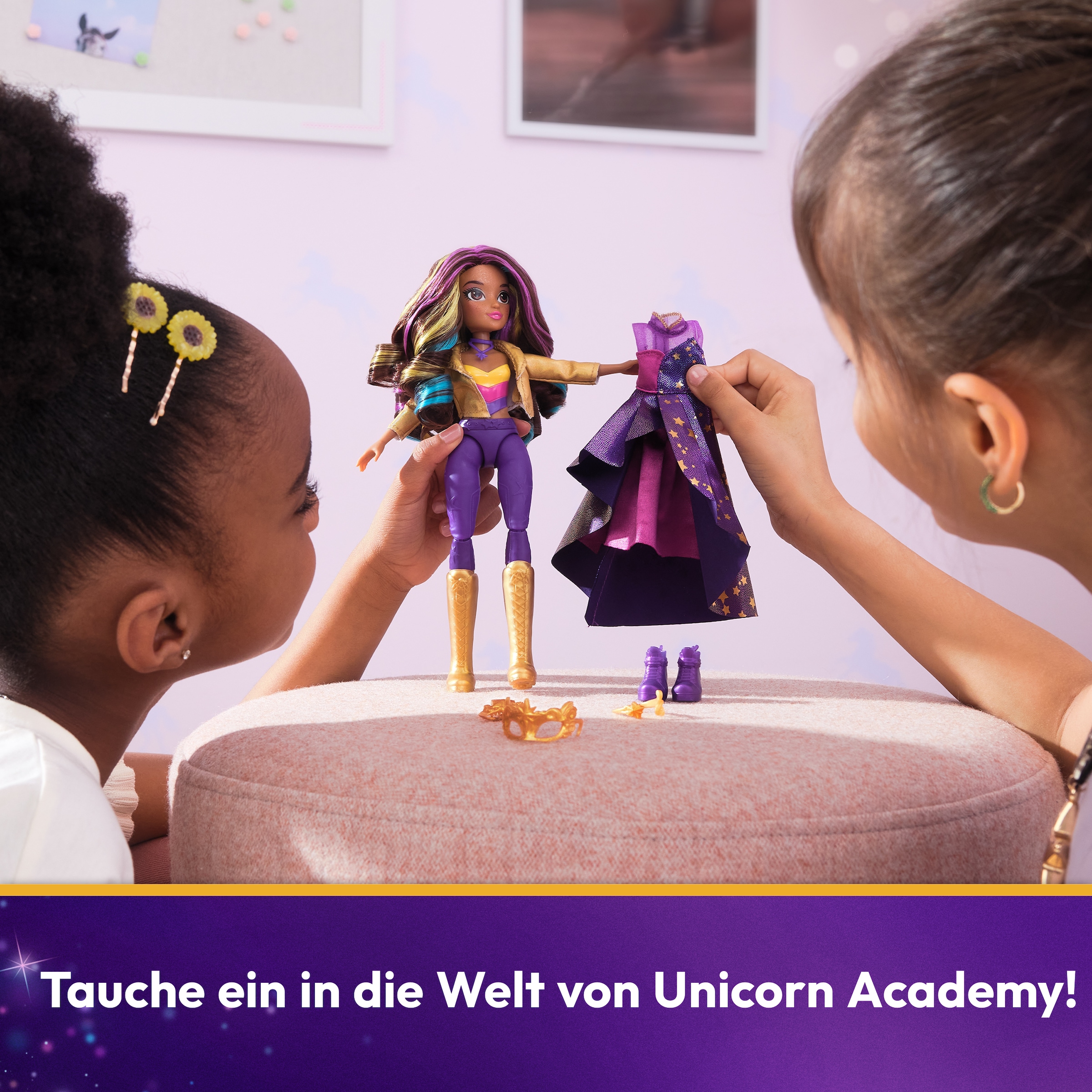 Spin Master Anziehpuppe »Unicorn Academy Deluxe Maskenball - Sophia«