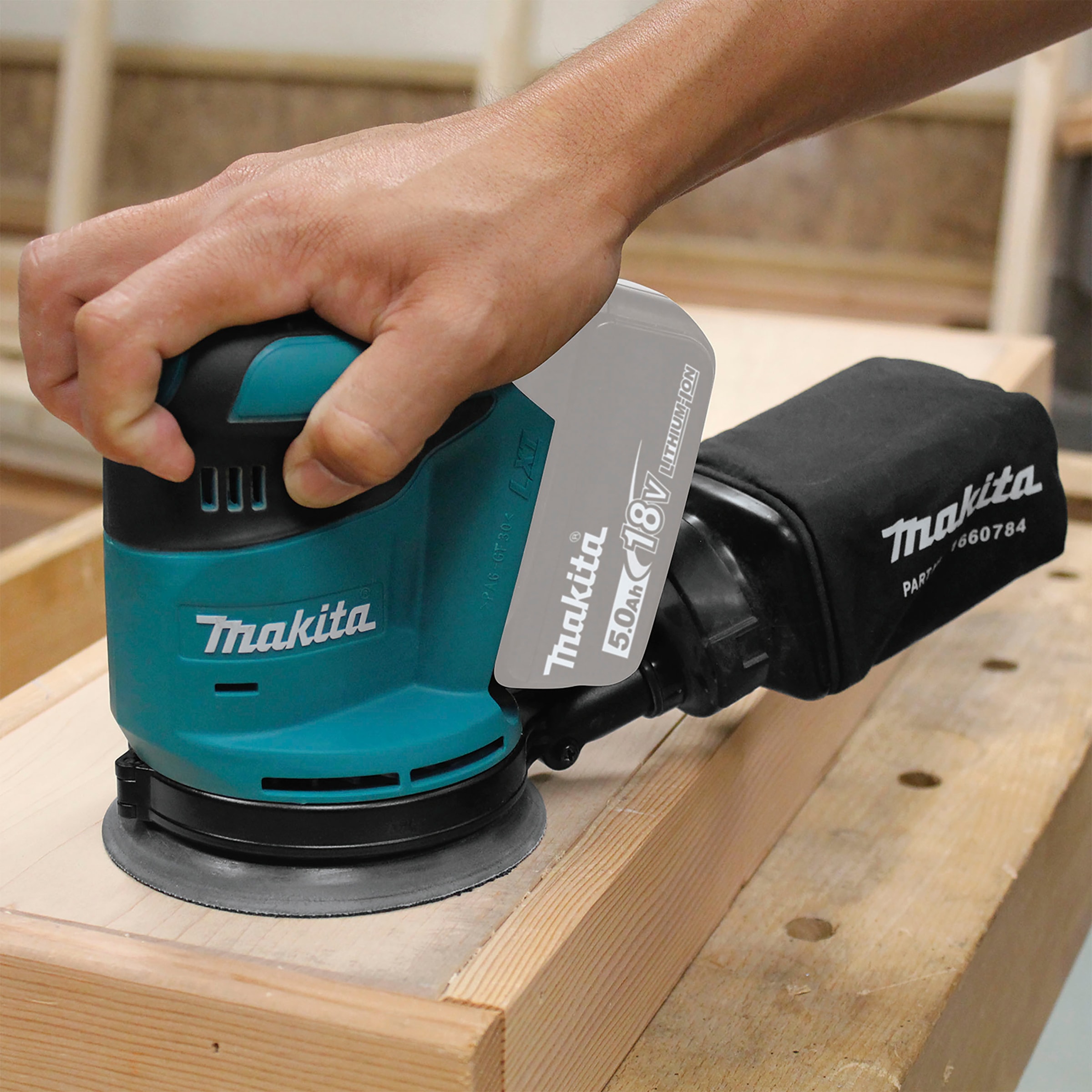 Makita Akku-Exzenterschleifer »DBO180Z«, 2,8 mm Schwingkreis, ohne Akku und Ladegerät