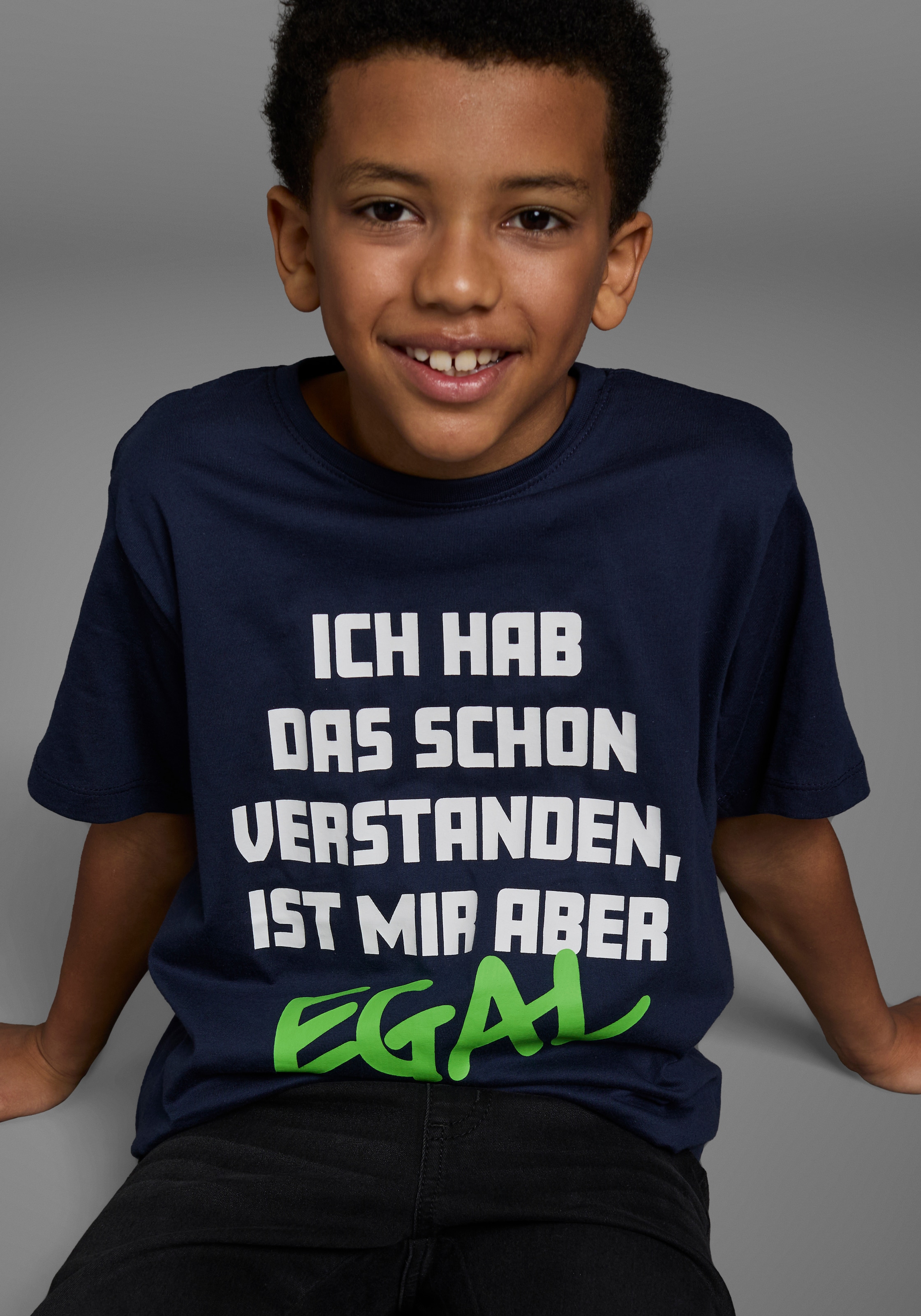 KIDSWORLD T-Shirt »ICH HAB DAS SCHON VERSTANDEN...«, Kurzarm, Basic-Passform, bedruckt, Rundhalsausschnitt