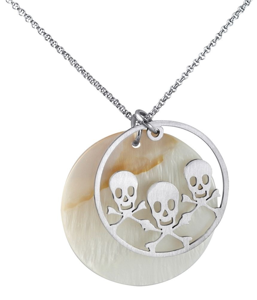 Adelia´s Kettenanhänger »Damen Anhänger aus Edelstahl mit Perlmutt«