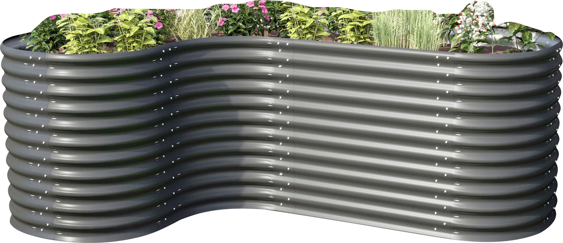 Vitavia Hochbeet »Erweiterung Curve 858«, BxTxH: 80x80x85,8 cm, granit