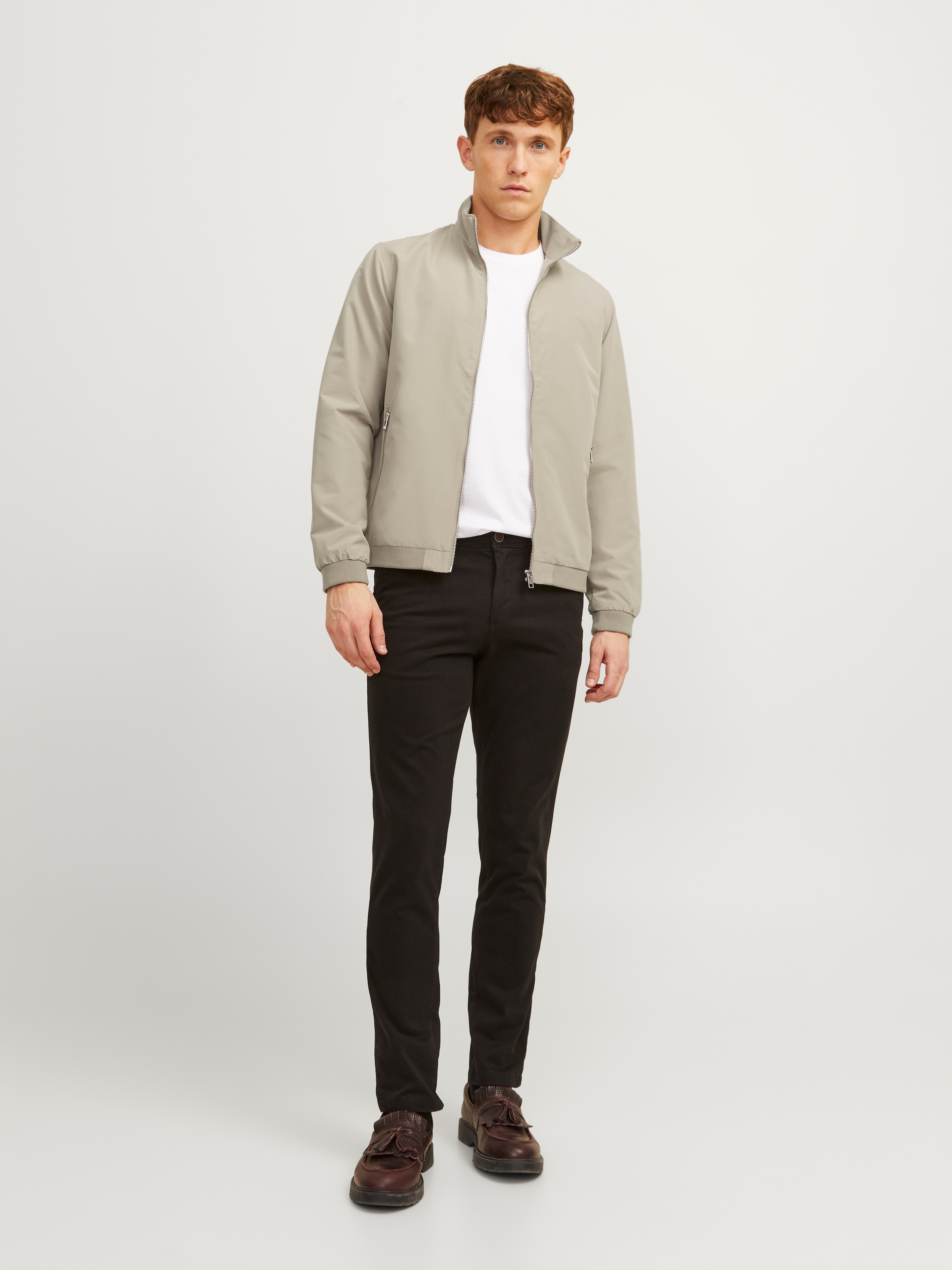 Jack & Jones Blouson »JJERUSH Stylisch, funktional, ideal für Herbst, pflegeleicht« ohne Kapuze mit stylischem Stehkragen