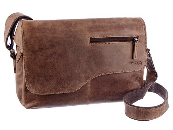 GreenLand Nature Messenger Bag »Montana«, aus Büffelleder im Vintage Look