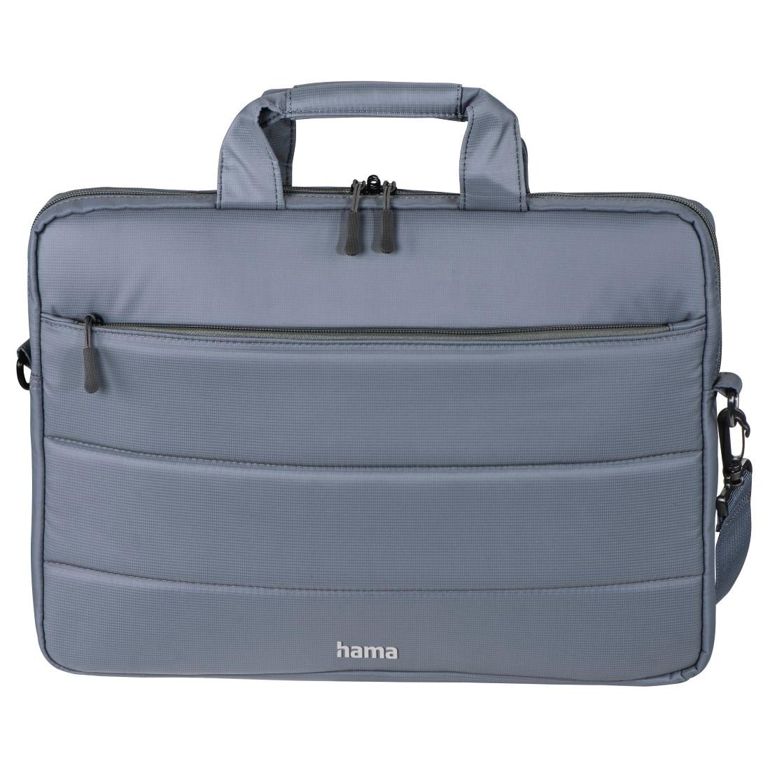 Hama Laptoptasche »Notebook Tasche bis 36 cm (14,1 Zoll), Farbe Grau«, Mit Tablet- und Dokumentenfach, Organizerstruktur und Trolleyband