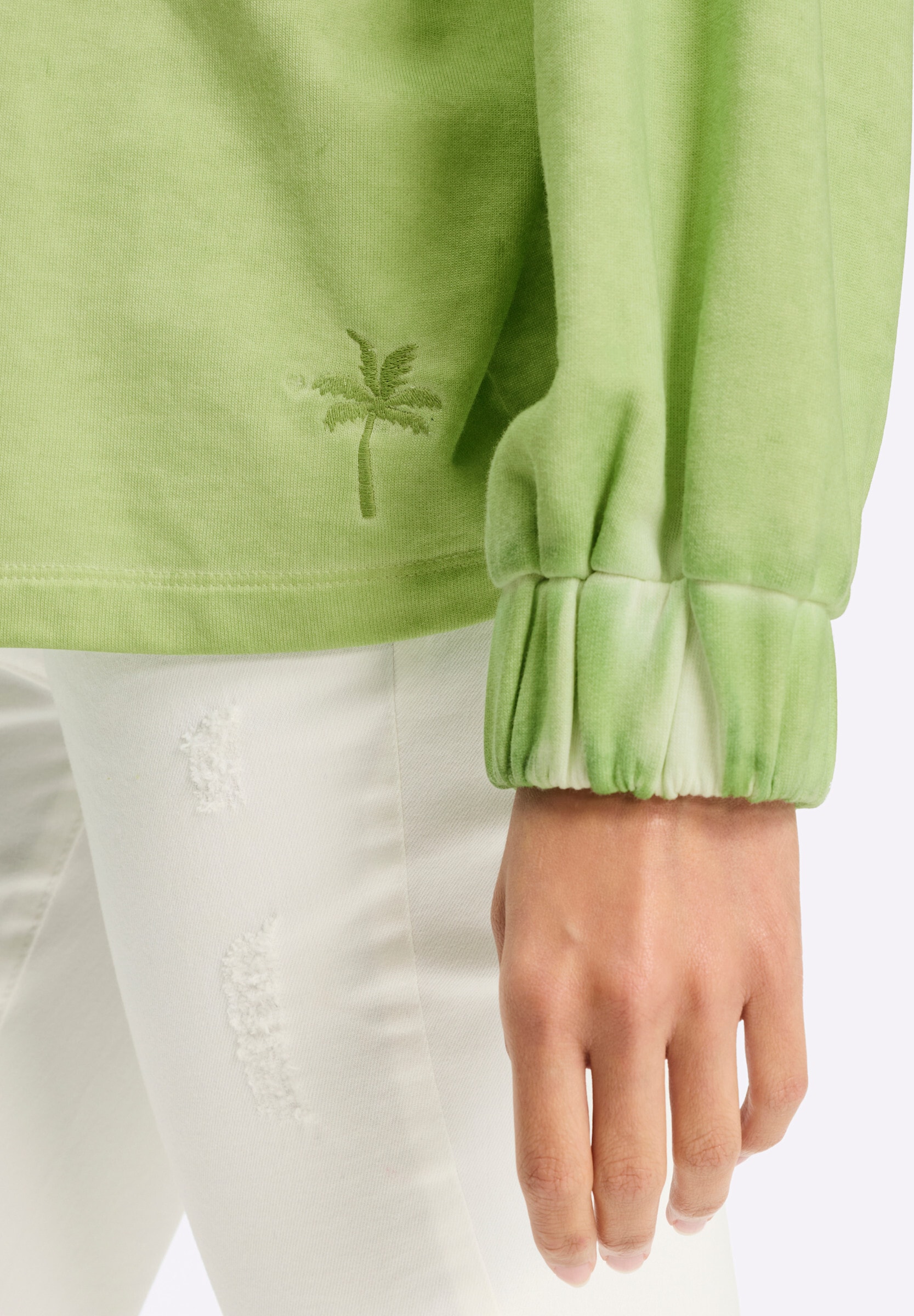 heine Sweatshirt »Sweatshirt Sweatshirt mit Oil-dyed-Waschung«
