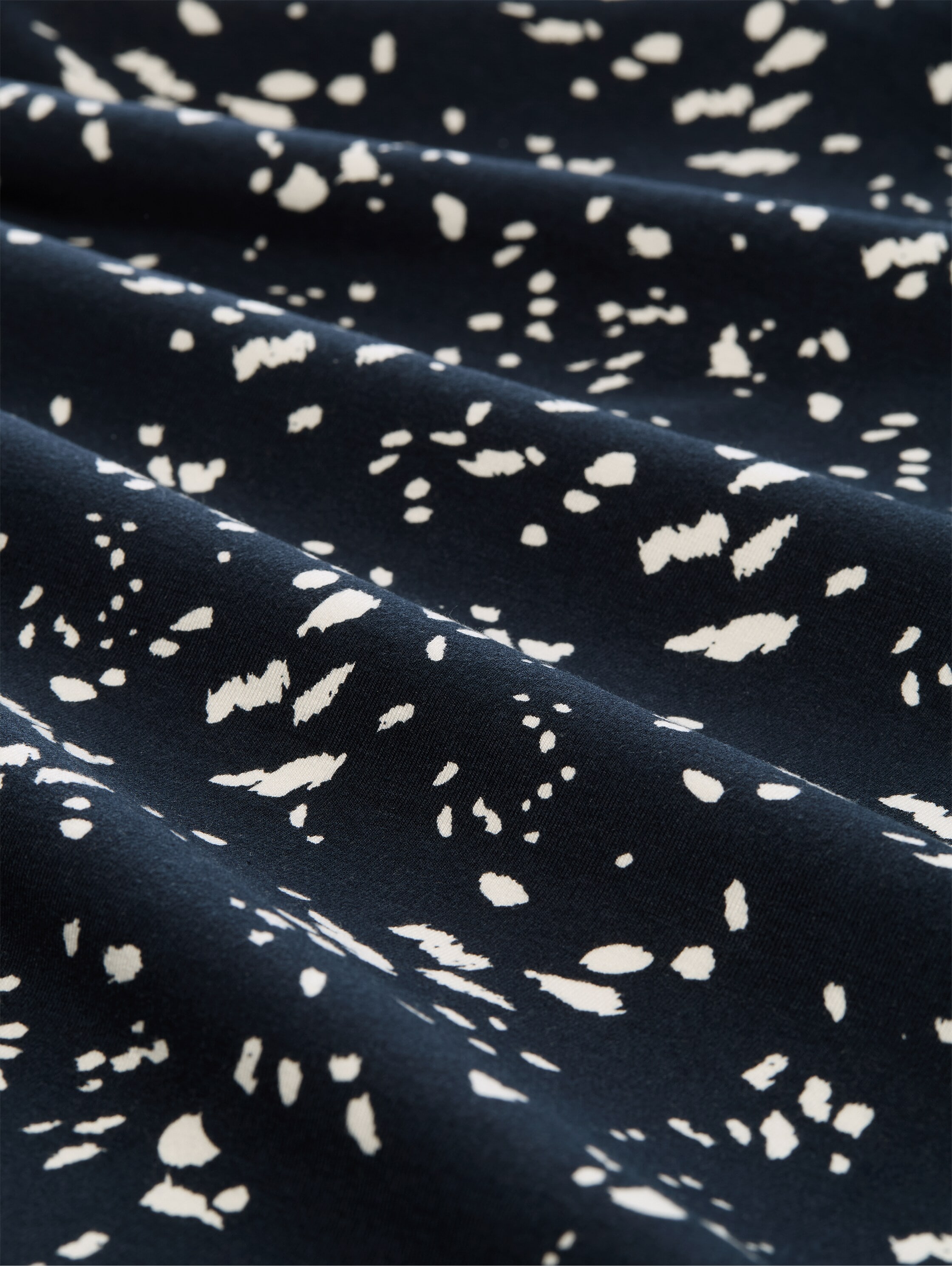 TOM TAILOR Sommerkleid Ohne Taschen Sommerkleid mit V-Ausschnitt und Viskose