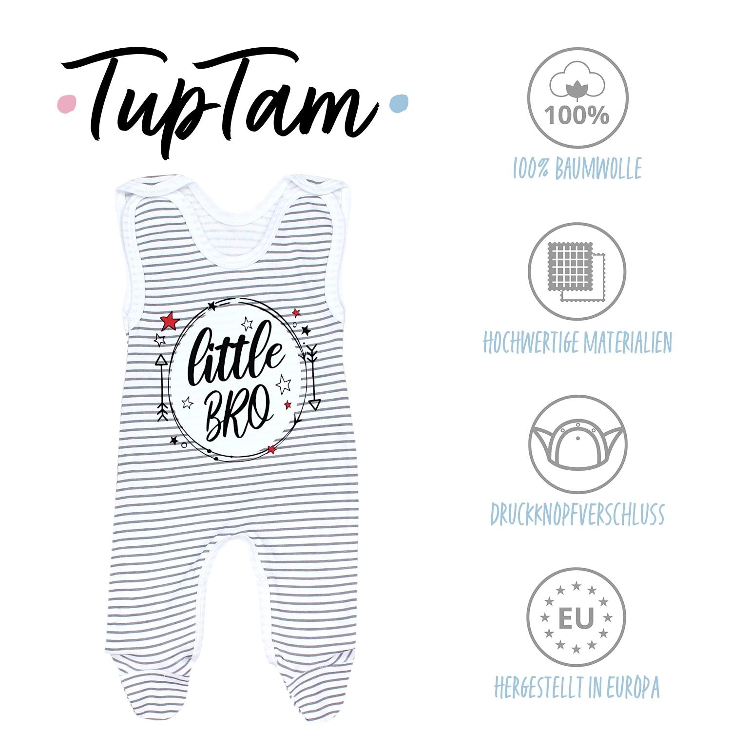 TupTam Strampler »Strampler Baby Strampler mit Aufdruck Spruch 5er Pack«