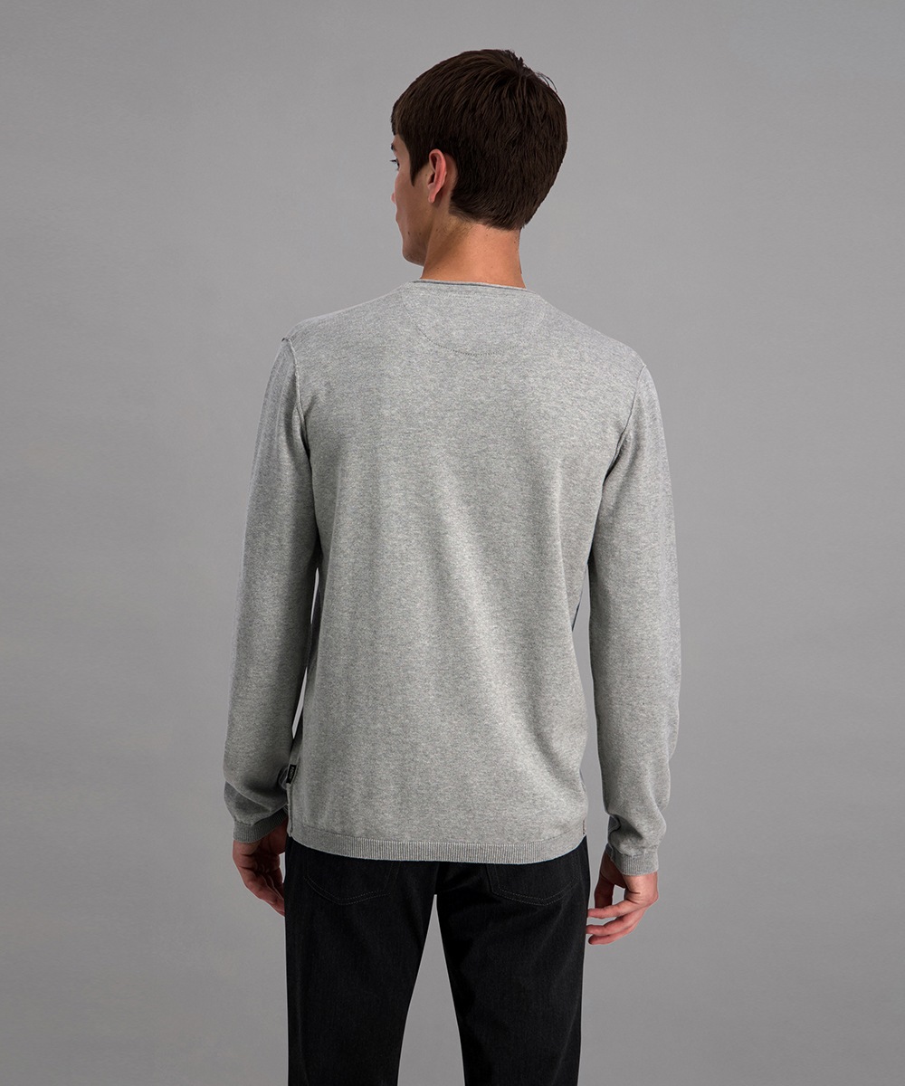 Pioneer Authentic Jeans Rundhalspullover mit Rollkante