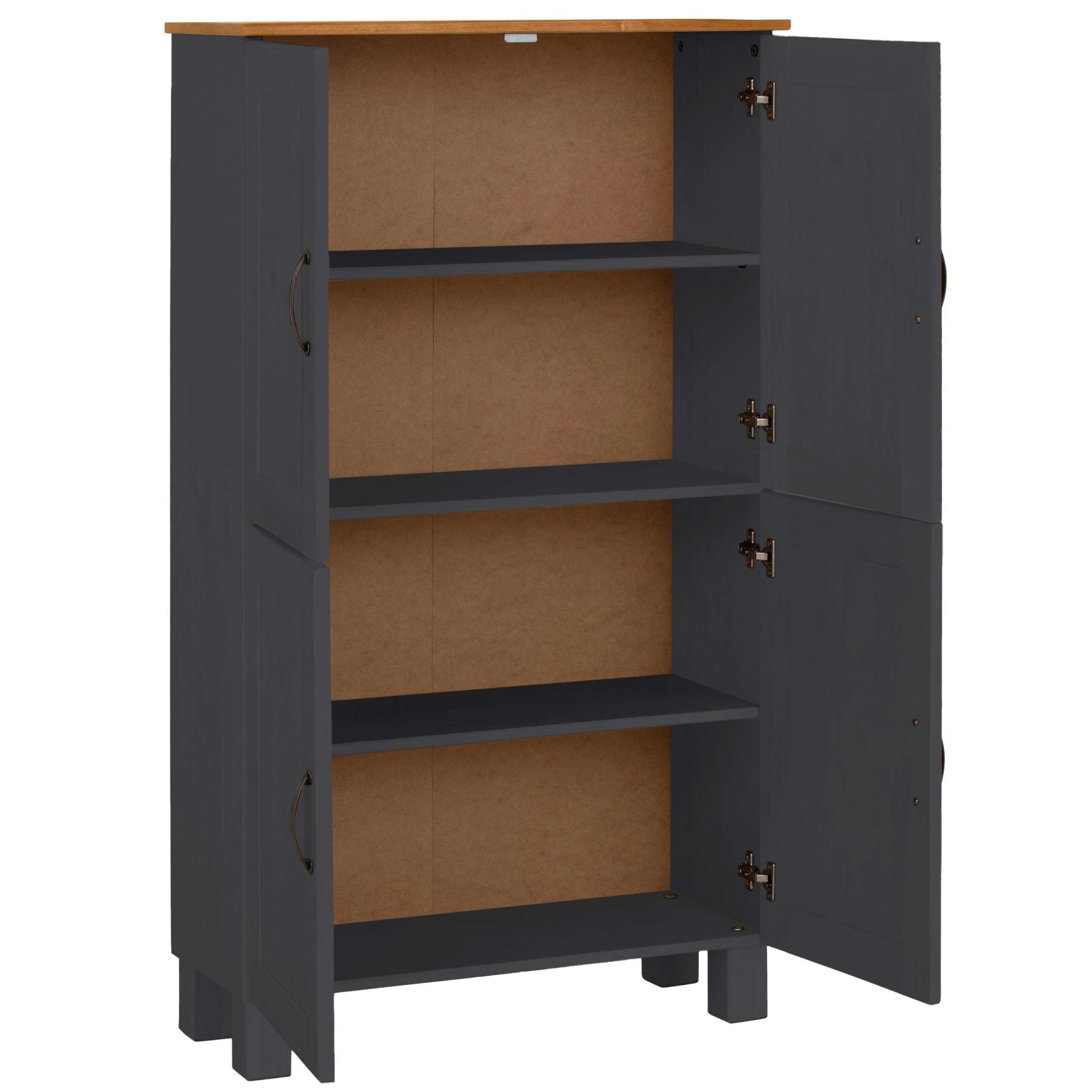 Home affaire Midischrank »Rodby«, FSC®-zertifiziertes Massivholz, Breite 75cm, Höhe 130cm