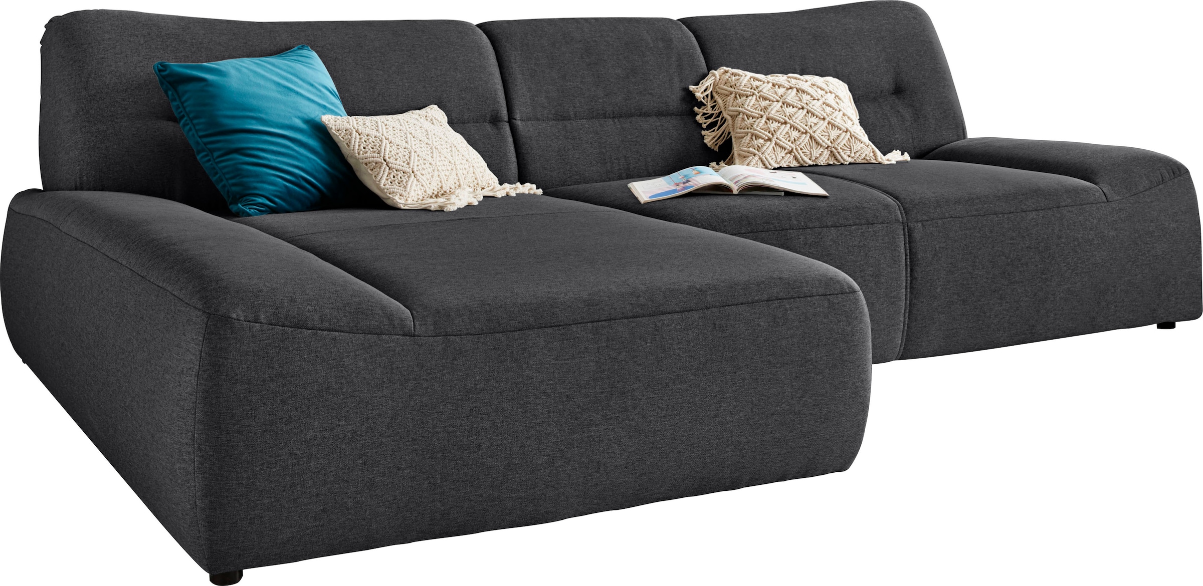 DOMO collection Ecksofa »Cesena moderne Polsterecke mit flachen Armlehnen, L-Form«, fester Sitzkomfort, frei im Raum stellbar