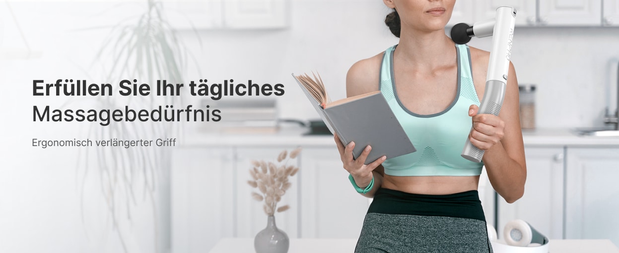 Renpho Massagepistole »Renpho Extend Massage Gun C004«, Inkl.Verlängerungsgriff für schwer zu erreichende Stellen