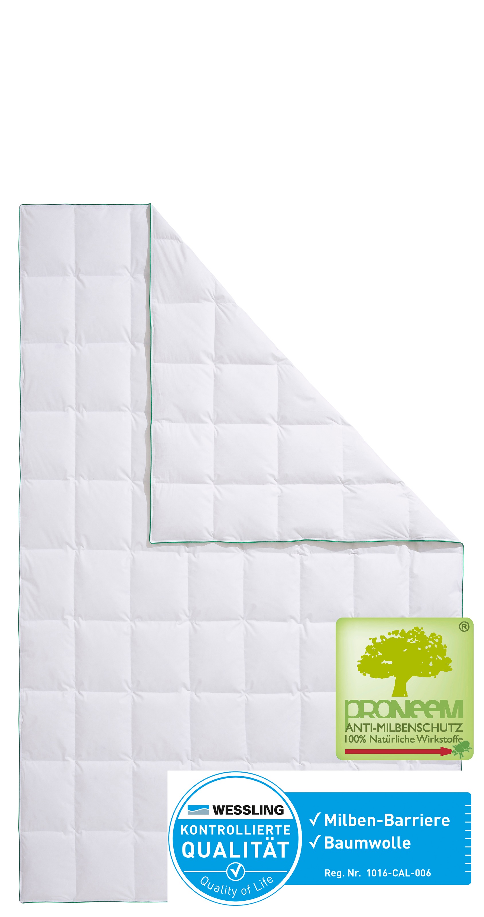 fjödur Daunenbettdecke »Fee, Bettdecke 135x200, 155x220 cm und weitere Größen« leicht Füllung 80Daunen20Federn 1 Stk. tlg. Hergestellt in Deutschland