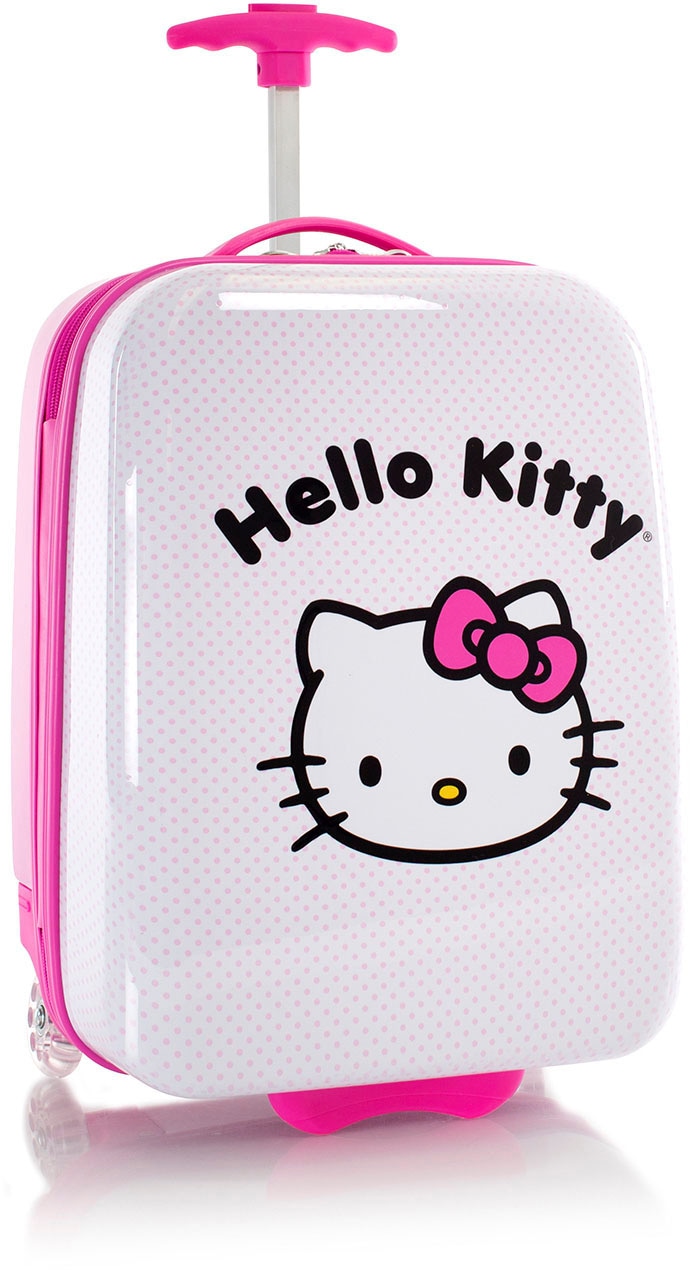 Heys Kinderkoffer »Hello Kitty rosa, 46 cm«, 2 Rollen, Kindertrolley Handgepäck-Koffer mit Quick-Release-Trolley-Griffsystem