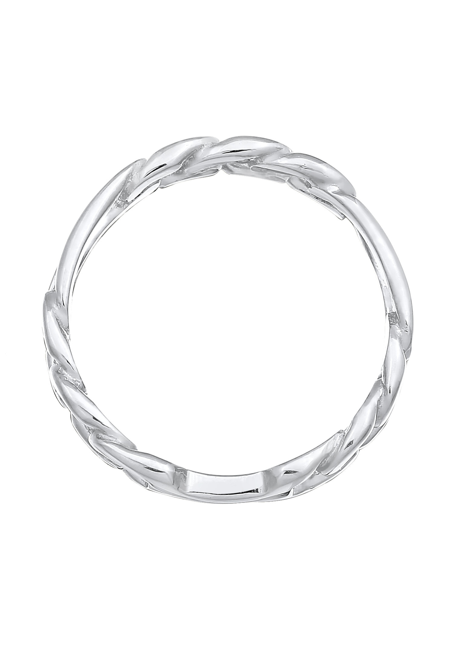 Elli Silberring »Ring Bandring Figaro Panzer Glieder Chunky 925 Silber«