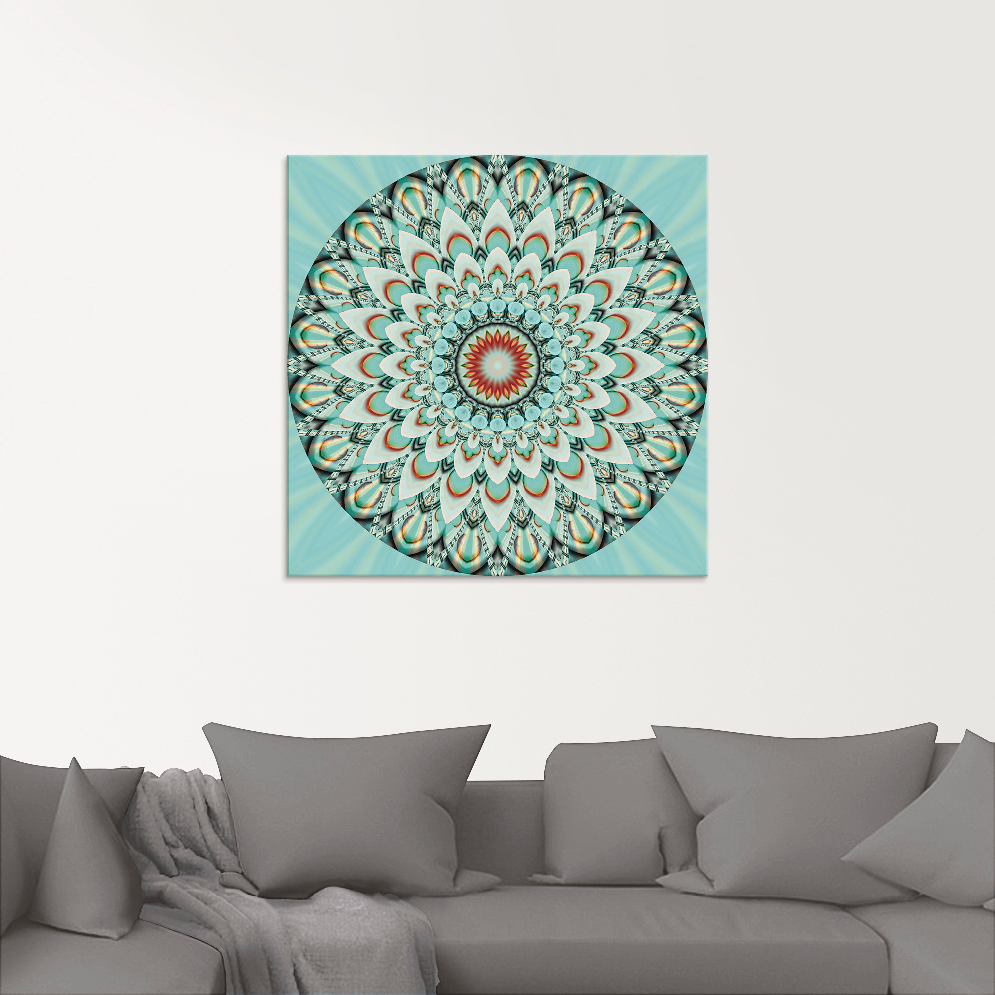 Artland Glasbild »Mandala Integrität«, Muster, (1 St.), in verschiedenen Größen