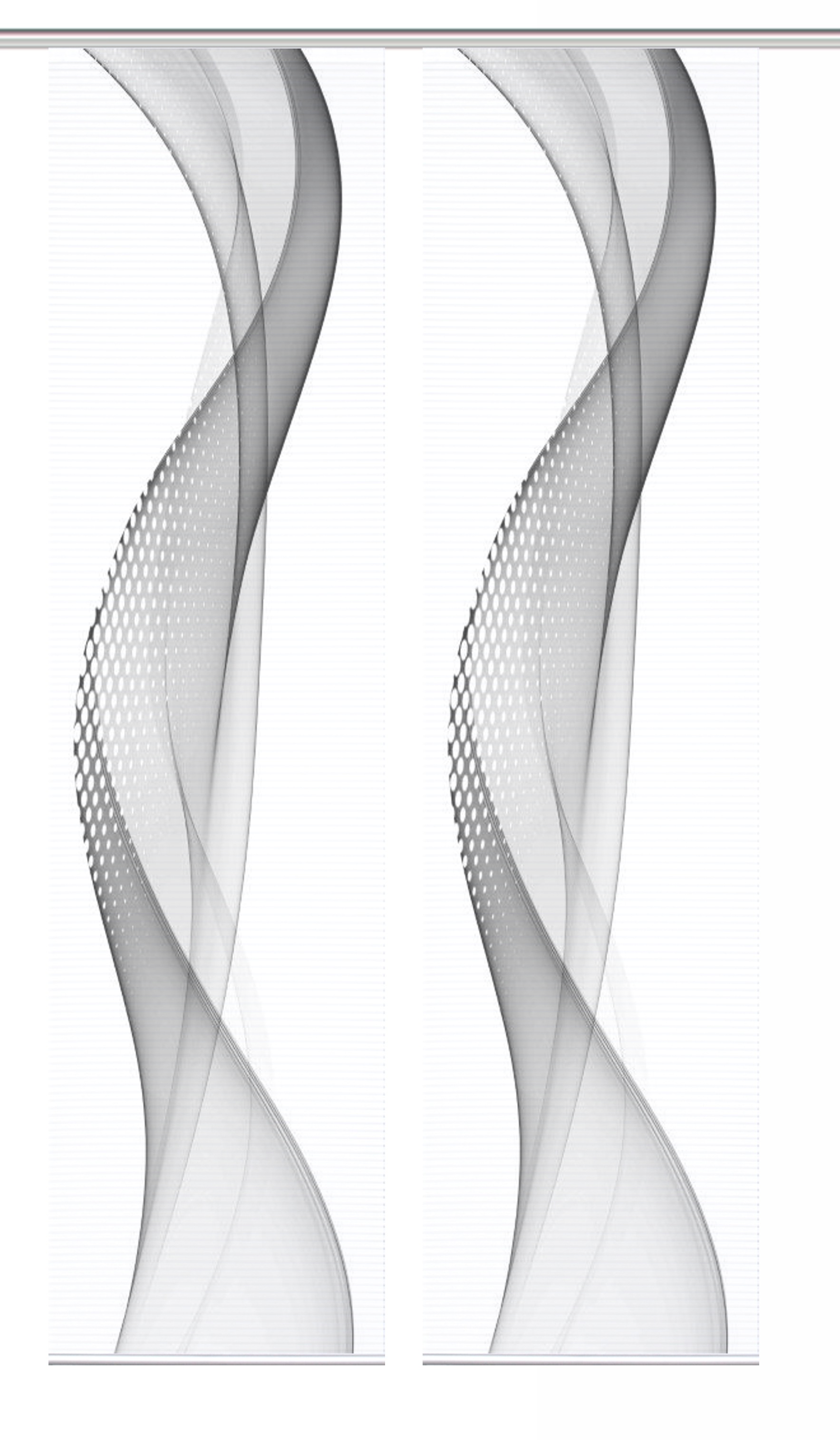 HOME in green Schiebegardine »NEVOLA« Paneelwagen 2 Stk. tlg. SET DIGITALDRUCK,BAMBUSOPTIK RECYCELT