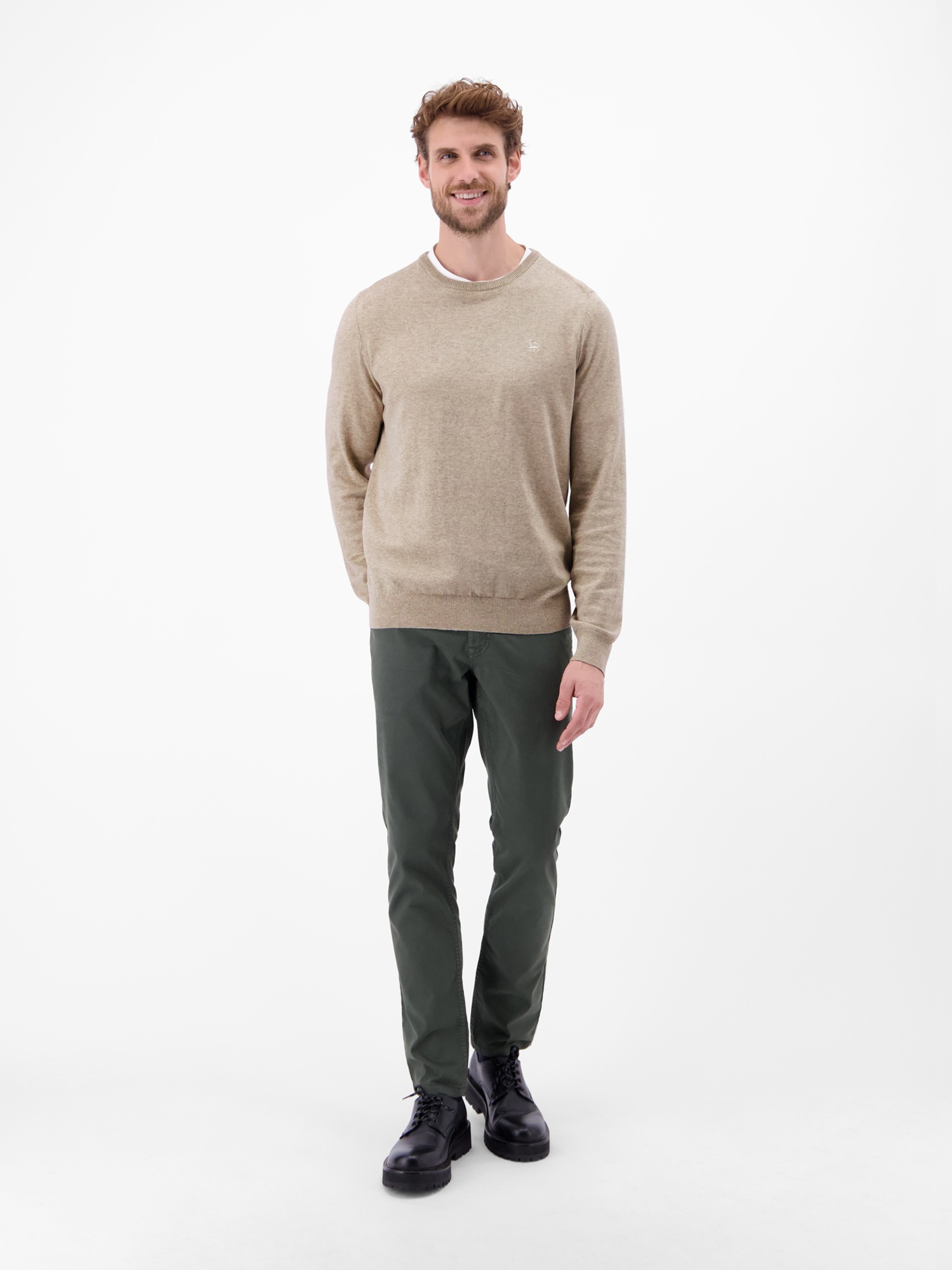 LERROS Strickpullover »Herren Basic Strickpullover«