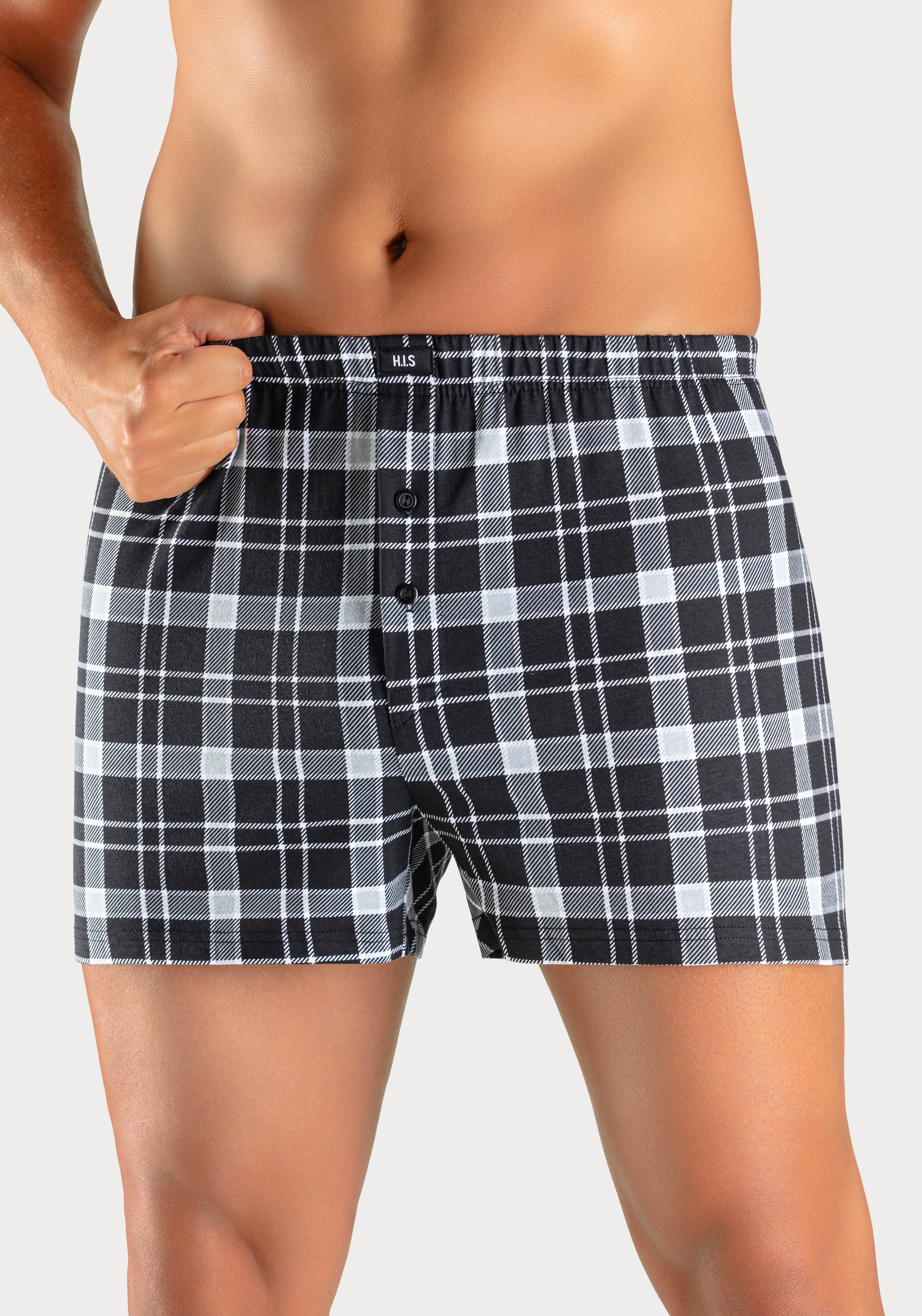 H.I.S Boxer »Boxershorts für Herren«, (Packung, 2 St.), in weiter Passform