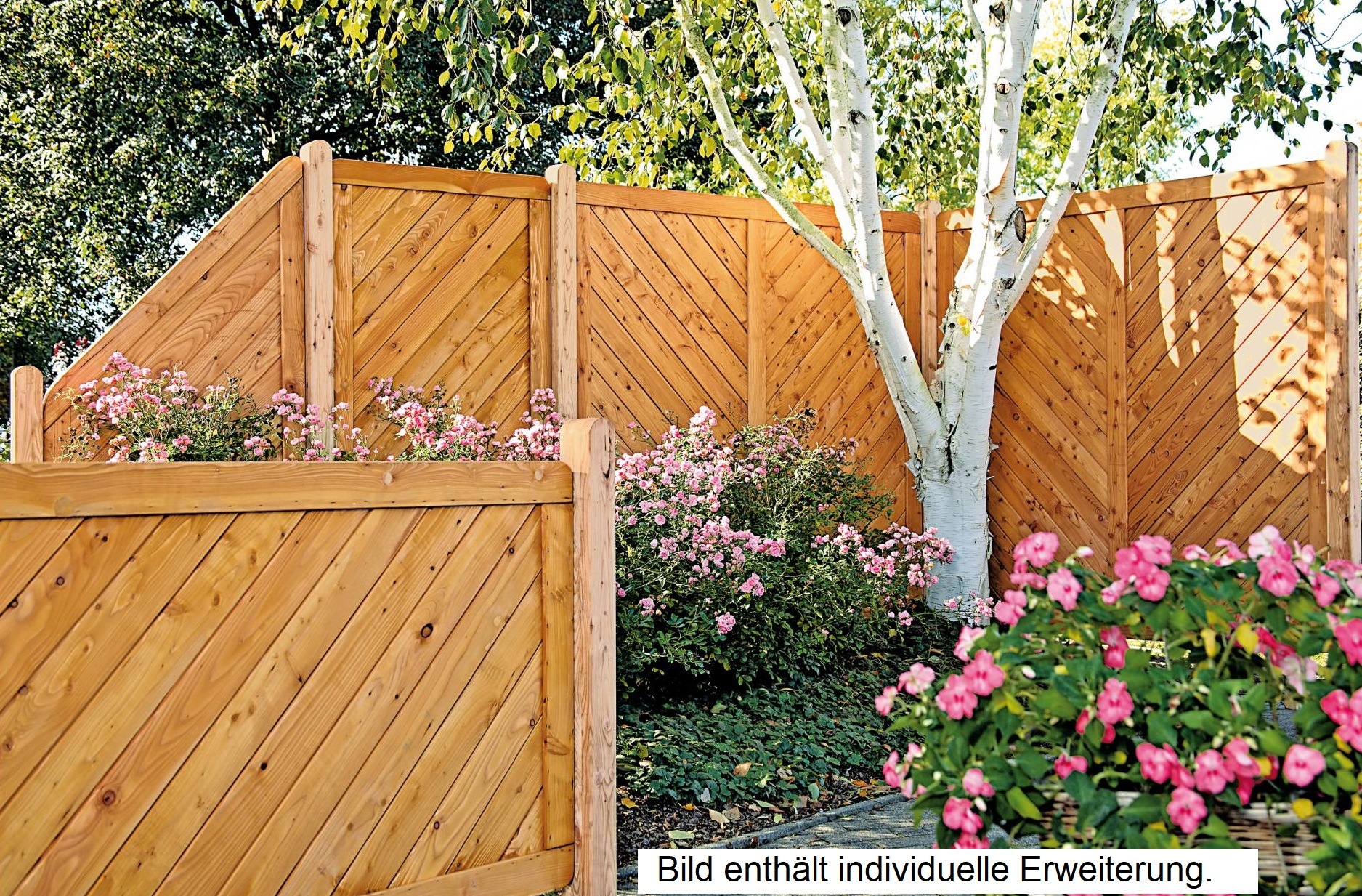 Tetzner & Jentzsch Dichtzaun »Springfield 1«, 4 Elemente, LxH: 585x180 cm