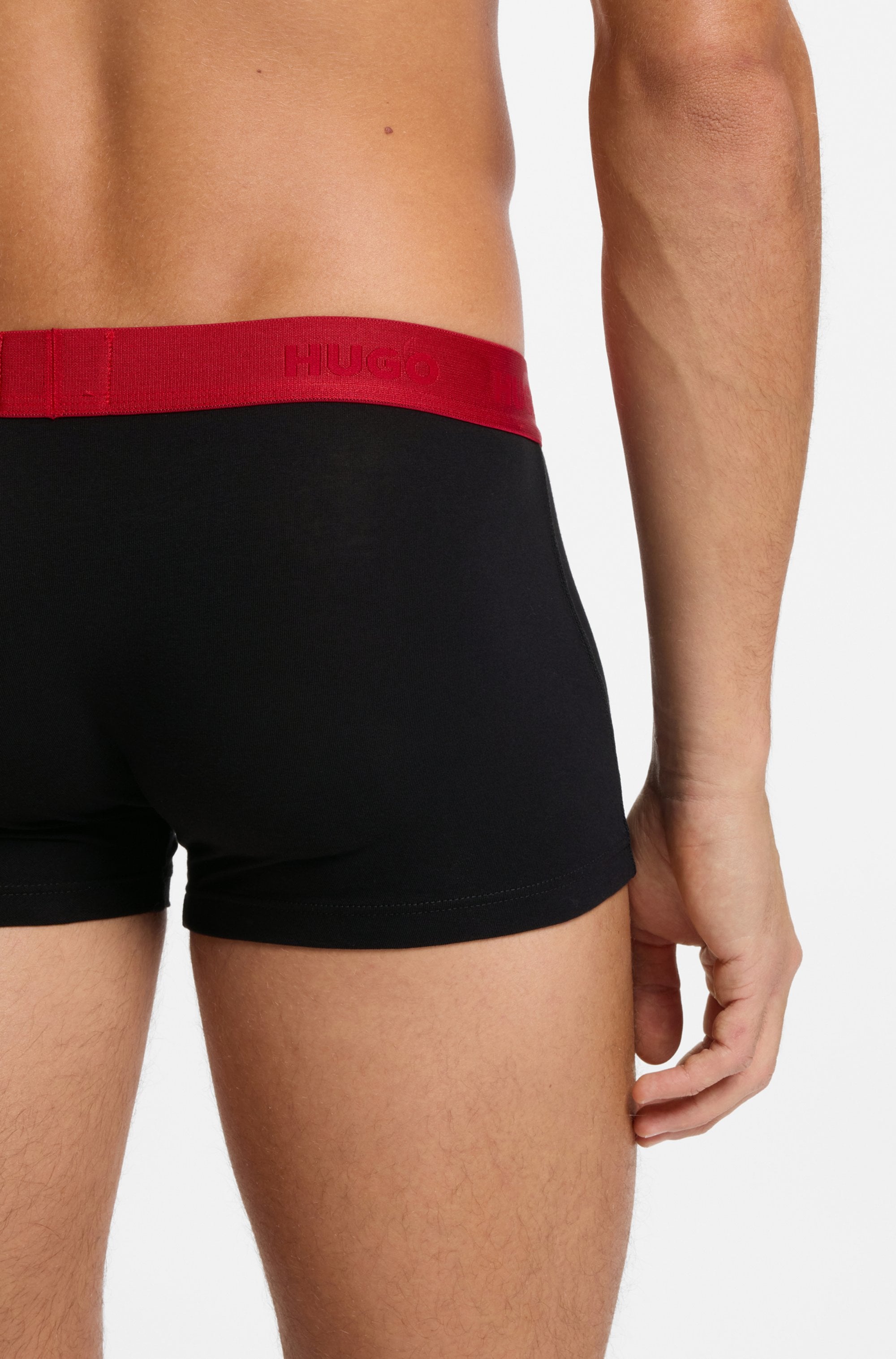 HUGO Underwear Trunk »TRUNK TRIPLET PACK« Packung, 3 Stk. mit Logoschriftzug auf dem Bund