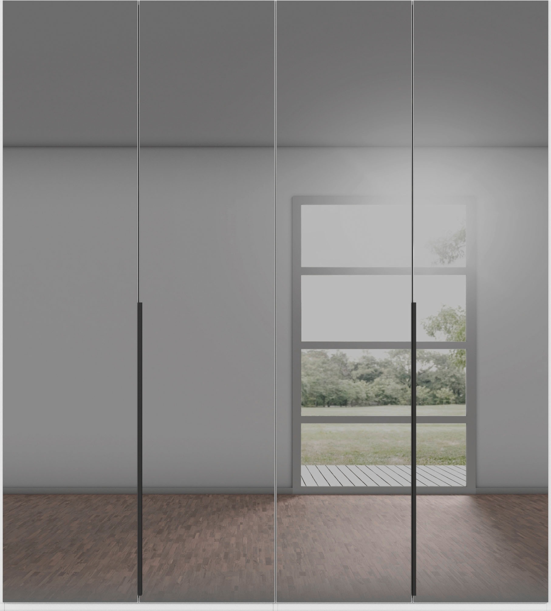 rauch Drehtürenschrank »Kleiderschrank Schrank Garderobe Wäscheschrank BESTSELLER MONTCLAR« 3 Ausstattungen BASIC/CLASSIC/PREMIUM (SOFT-CLOSE), Breiten 201-400 cm,  Front in Glas/Hochglanz/Dekor/Grauspiegel in 5 Breiten MADE IN GERMANY