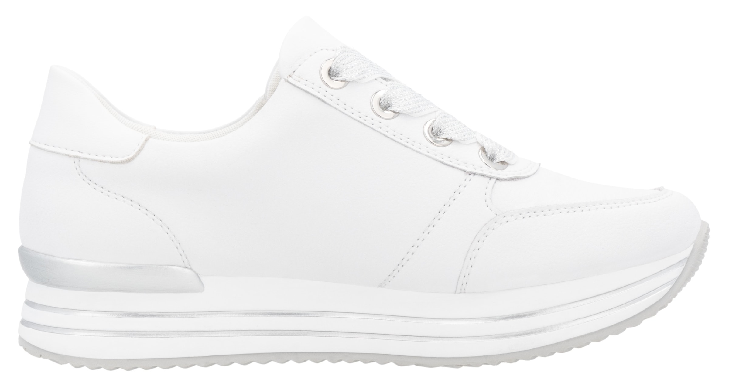 Remonte Plateausneaker, Freizeitschuh, Halbschuh, Schnürschuh mit gepolstertem Schaftrand