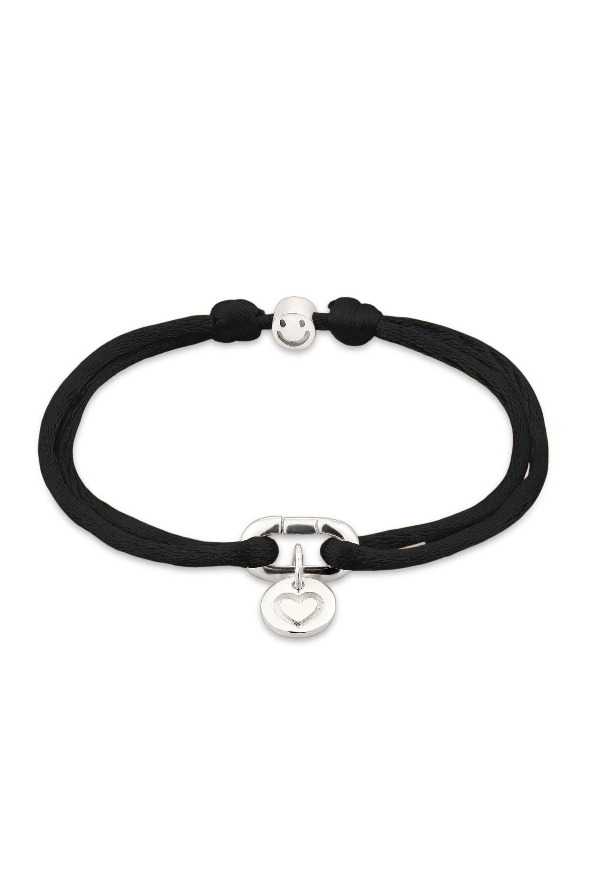 Elli Armkette »Armband Satin Smiling Face 925 Sterling Silber«