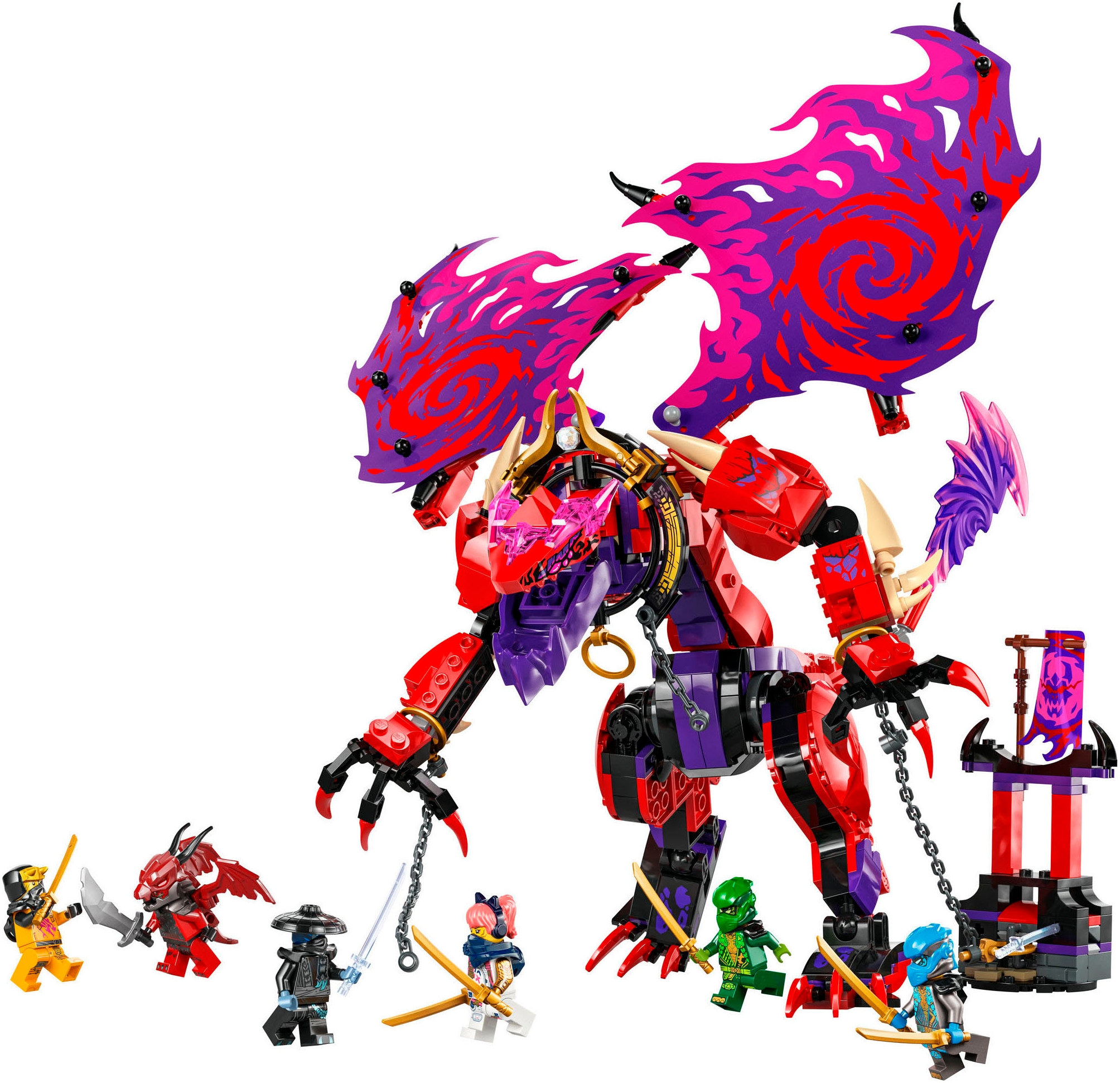 LEGO® Konstruktionsspielsteine »Chaosdrache Donnerzahn (71832), LEGO® Ninjago«, (668 St.), Made in Europe