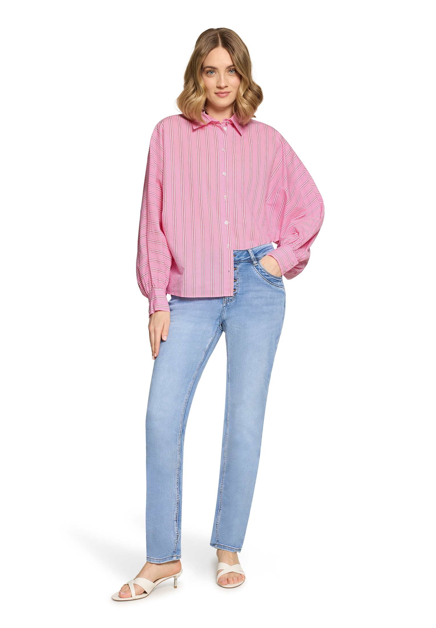 Cartoon Klassische Bluse »Oversize-Bluse mit Streifen«