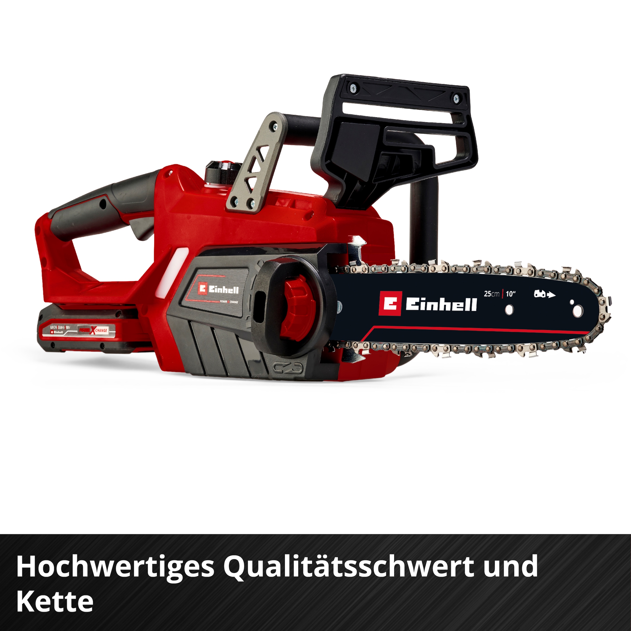 Einhell Akku-Kettensäge »GE-LC 18/25-1 Li Kit (1x3,0Ah)«, (6 tlg.)