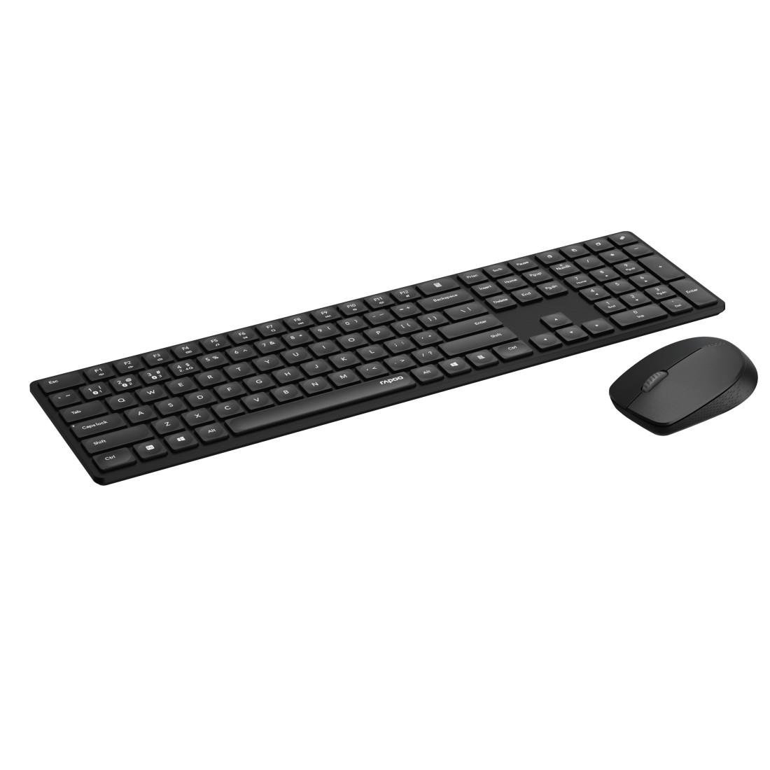 Rapoo Tastatur- und Maus-Set »8020M, Kabelloses Multi-Mode-Deskset, QWERTZ« 2.4 GHz