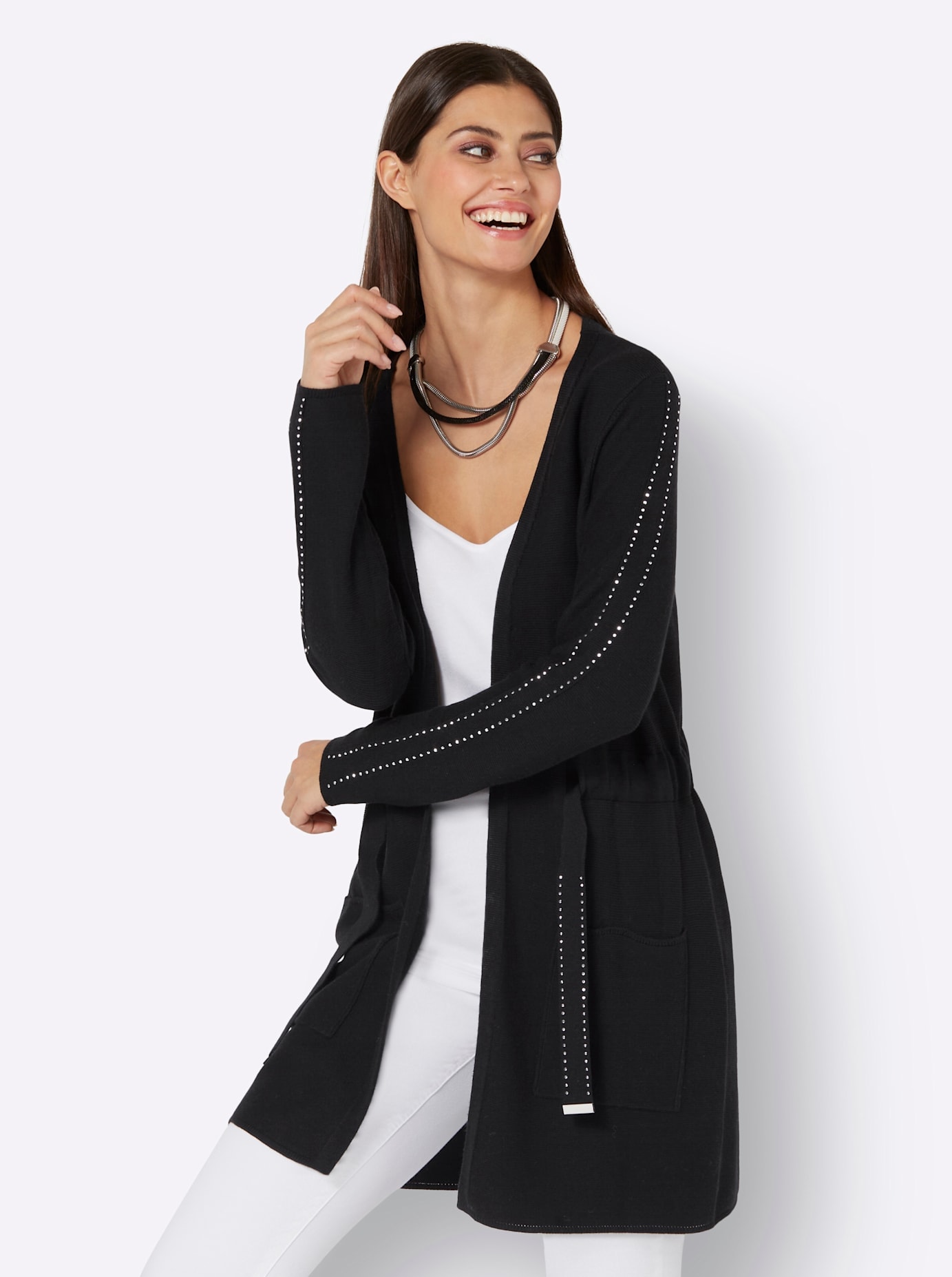creation L Longstrickjacke