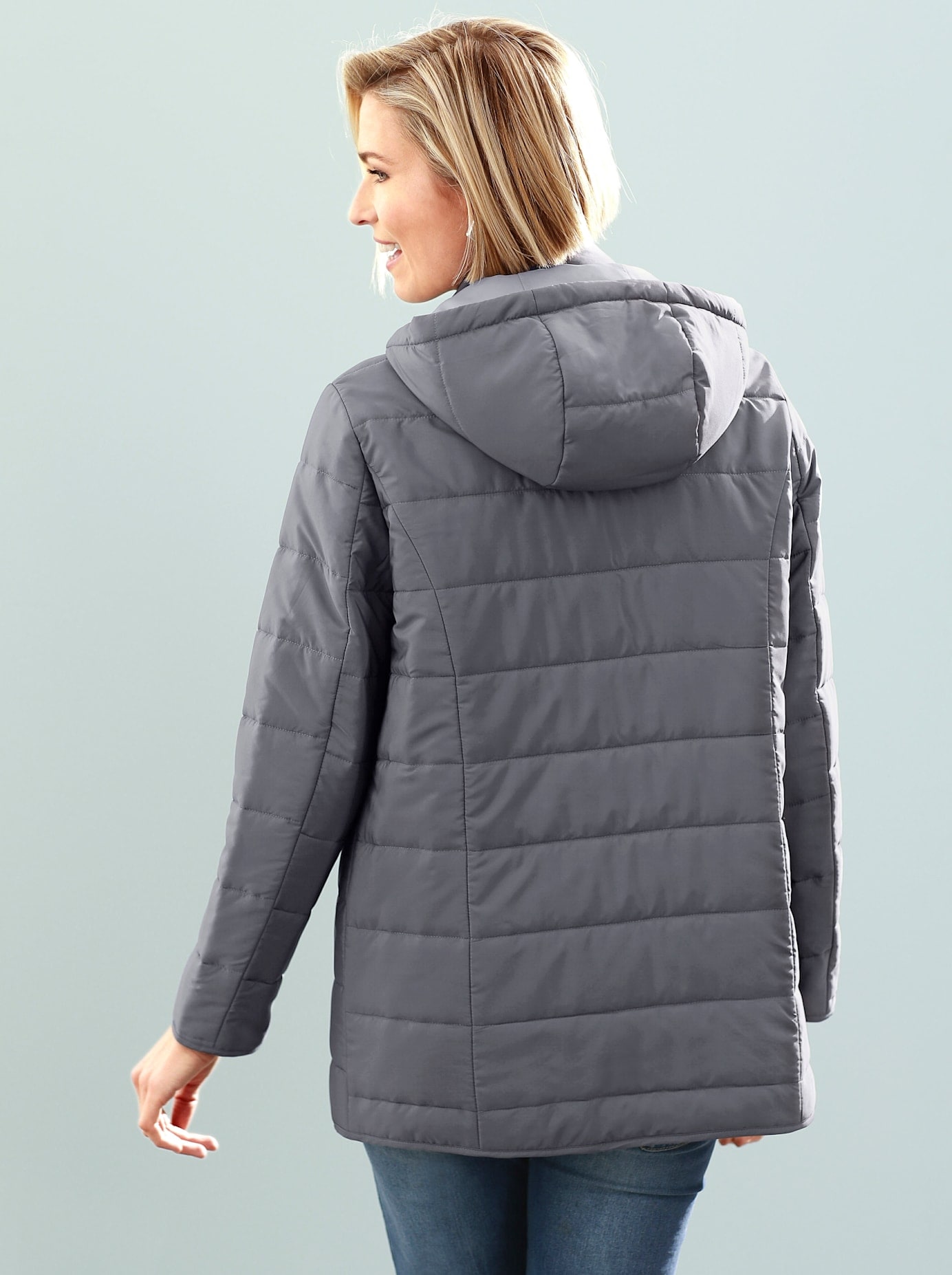 Classic Basics Steppjacke, mit Kapuze