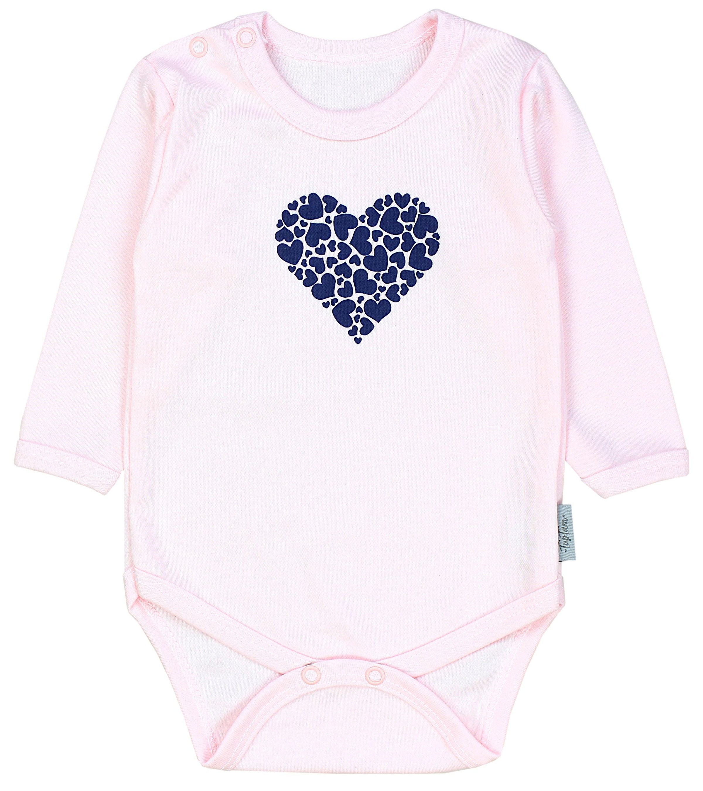 TupTam Langarmbody »Set Baby Bekleidungsset Langarmbody Hose Mütze3 teilig«