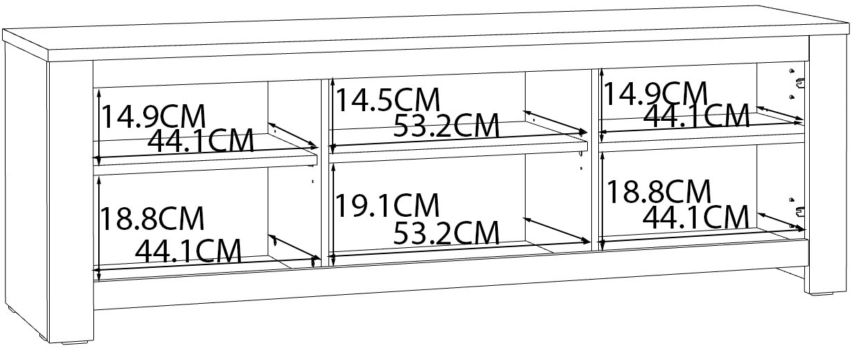 FORTE Lowboard »San CayetanoTV-Board, TV-Schrank«