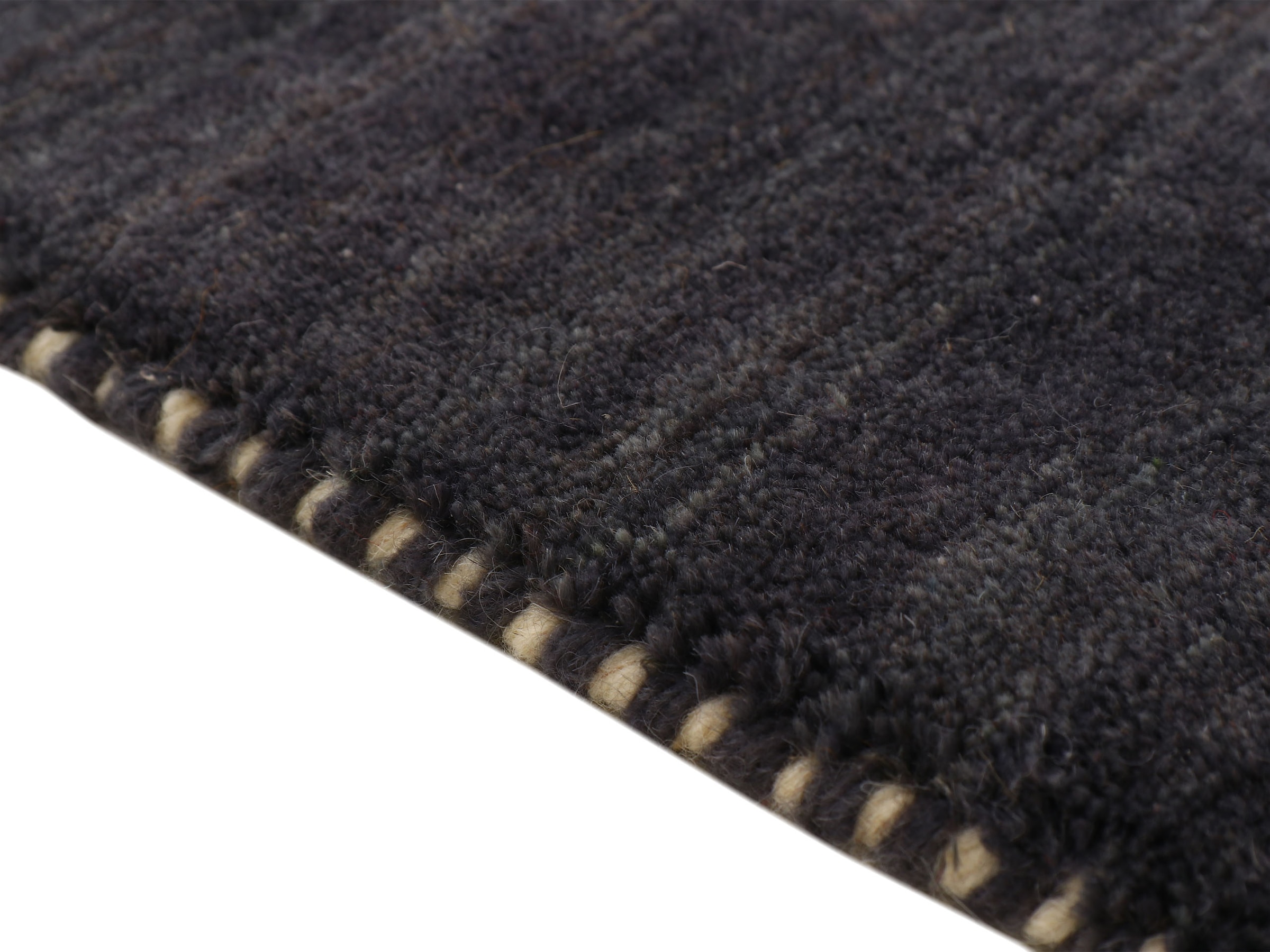 carpetfine Wollteppich »Gabbeh-Uni«, quadratisch, 15 mm Höhe, reine Wolle, handgewebt, Gabbeh Loom Tiermotiv, Sonderform Quadrat
