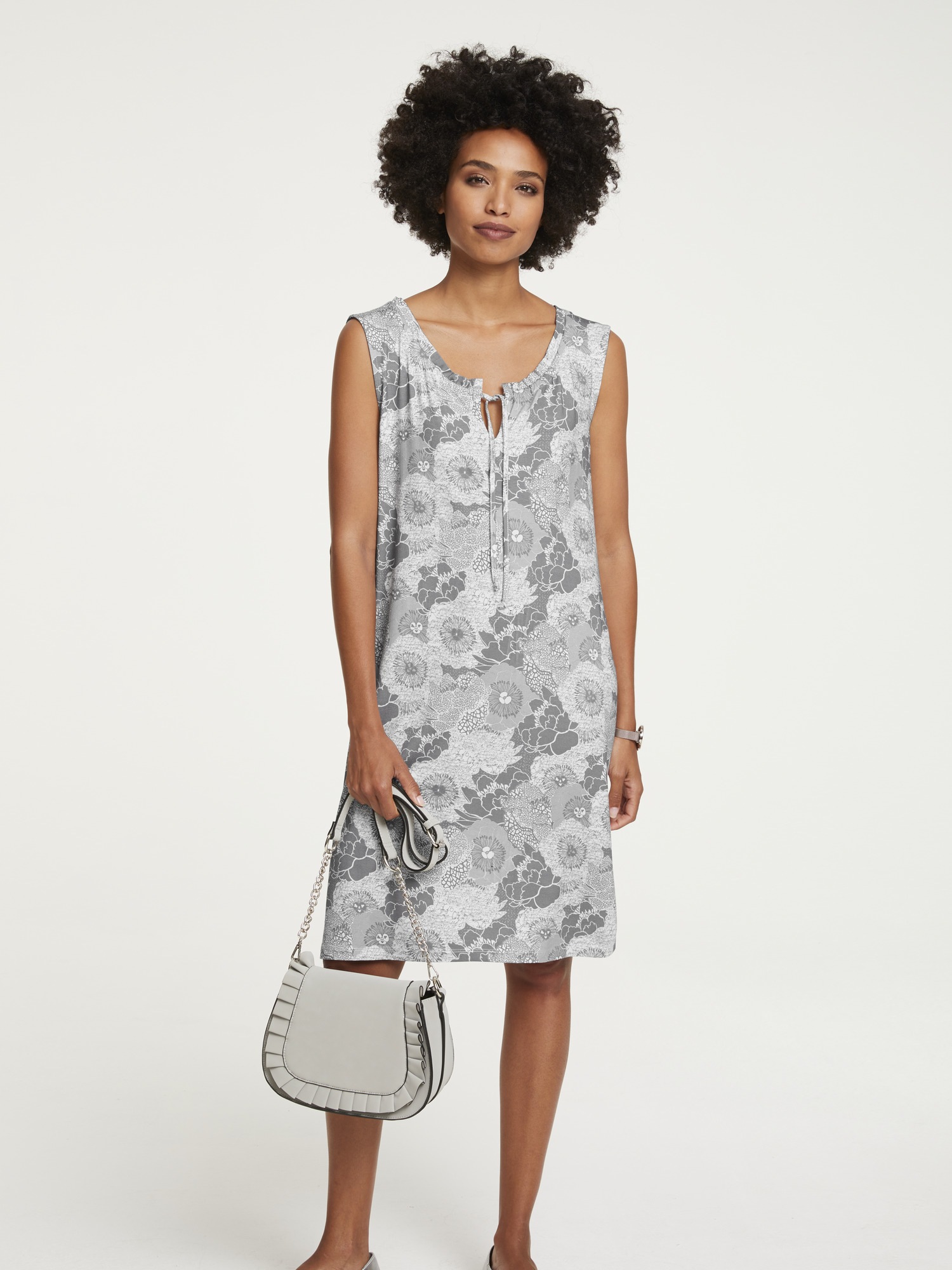 LINEA TESINI by Heine Jerseykleid, mit Blumendruck