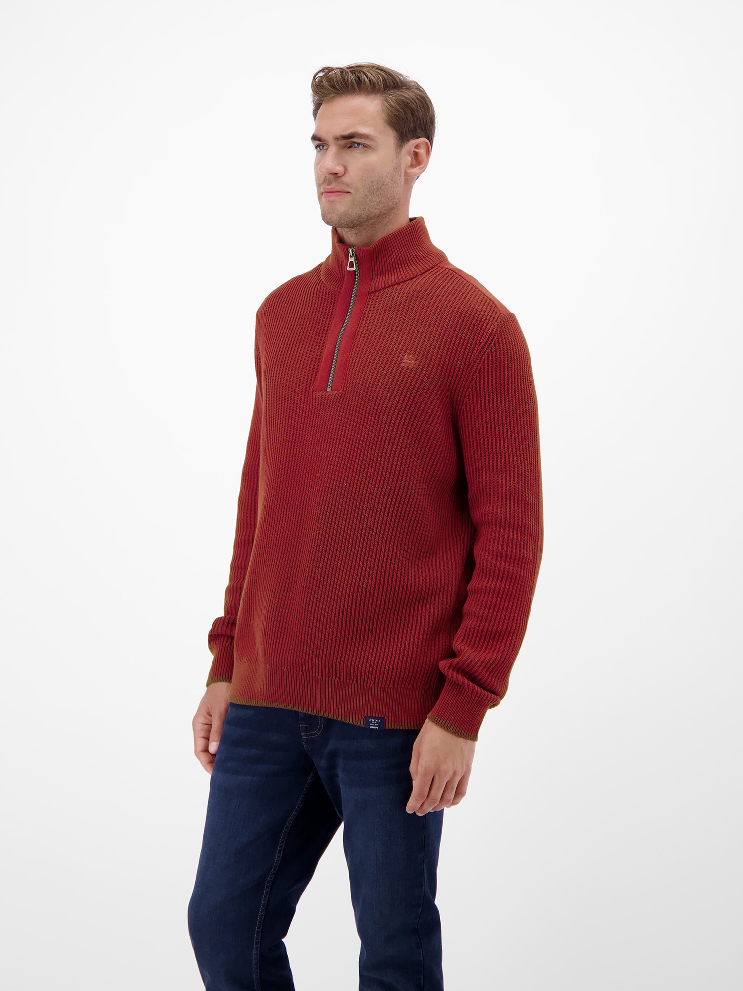 LERROS Strickpullover »Herren Troyer - casual, modisch und bequem«