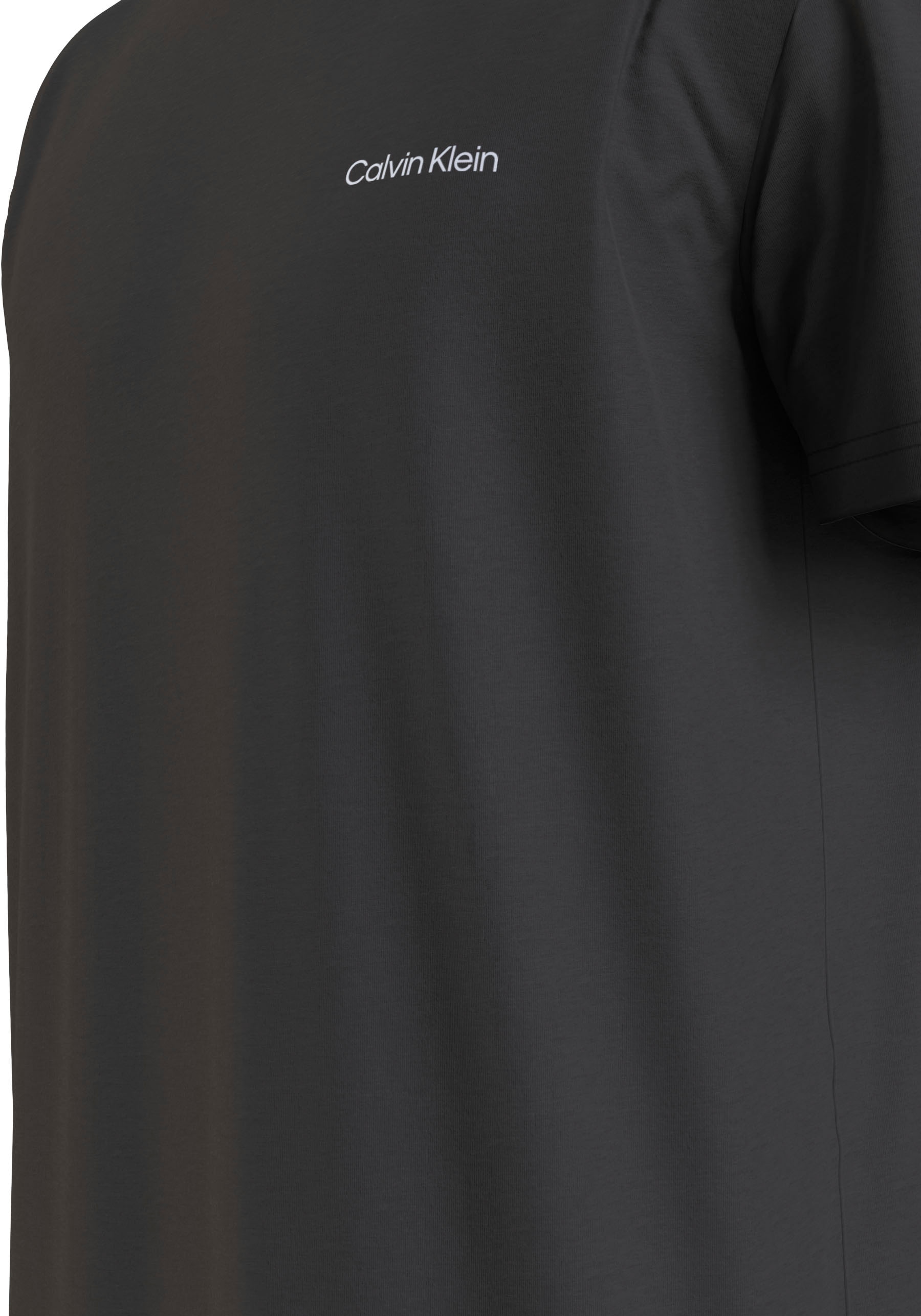 Calvin Klein T-Shirt »Micro Logo«, aus dickem Winterjersey, mit Logoprint