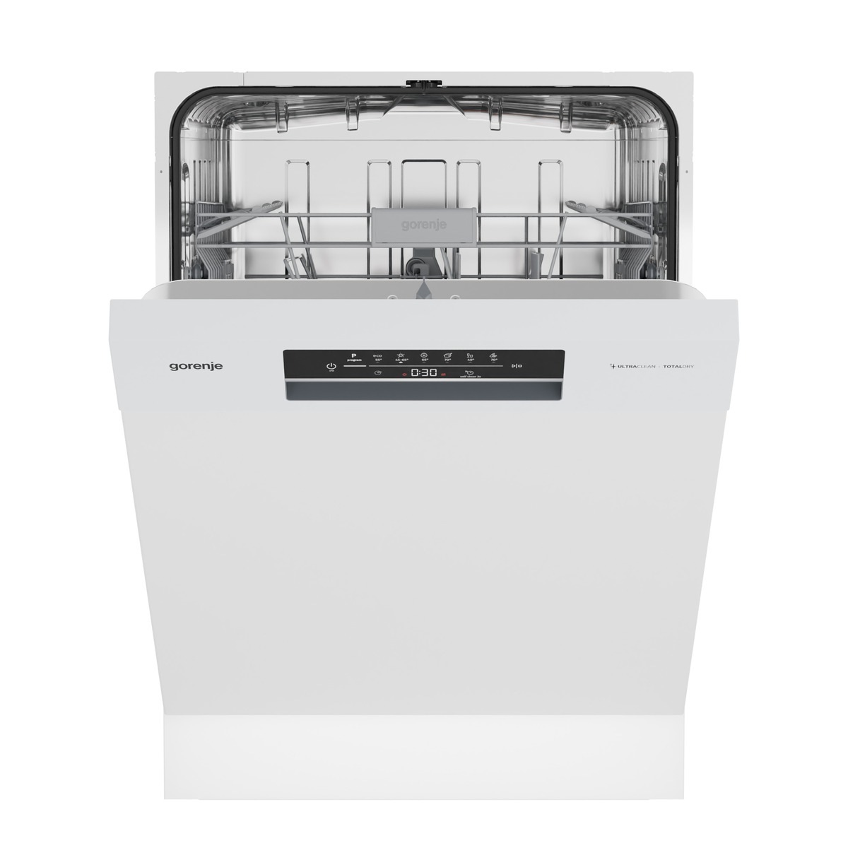 GORENJE Unterbaugeschirrspüler »GU642C90W« 9,7 l 14 tlg. Maßgedecke auto. Türöffnung, Hygiene Programm, Startzeitvorwahl