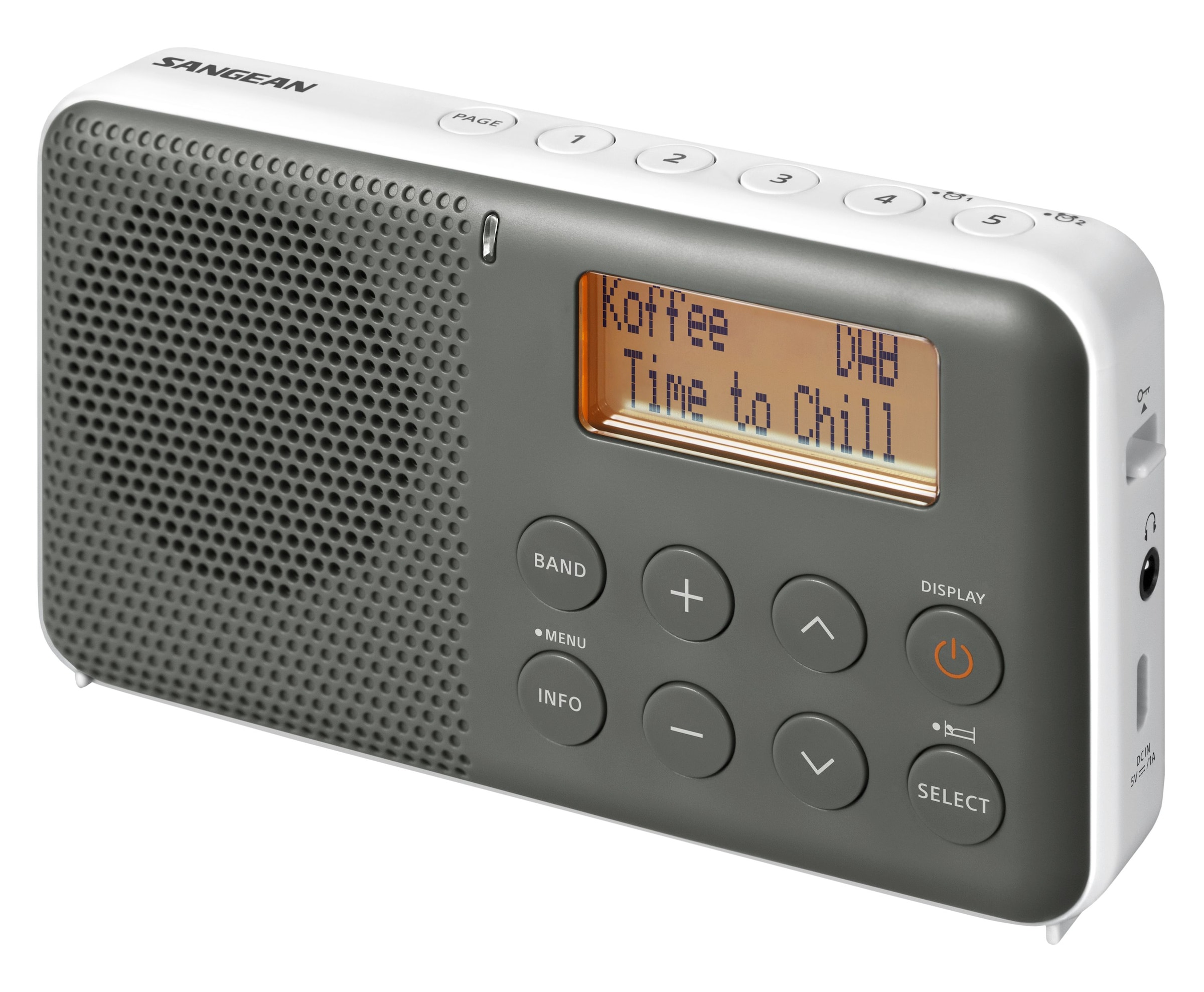 Sangean Digitalradio (DAB+) »DPR-64 (Pocket 640)«, (Digitalradio (DAB+)-FM-Tuner mit RDS), integr. Akku, Lautsprecher
