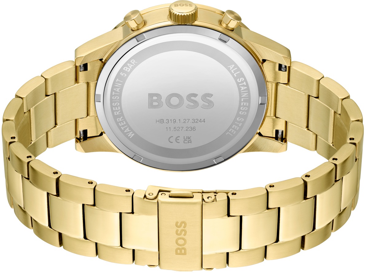 BOSS Chronograph »ALLURE«, Quarzuhr, Herrenuhr, Armbanduhr, Stoppfunktion, Edelstahlarmband