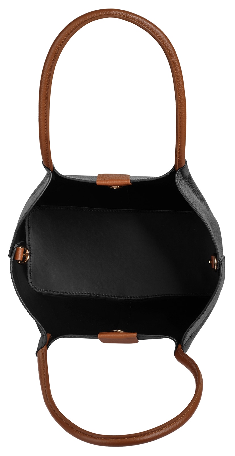 Samantha Look Henkeltasche echt Leder, Made in Italy