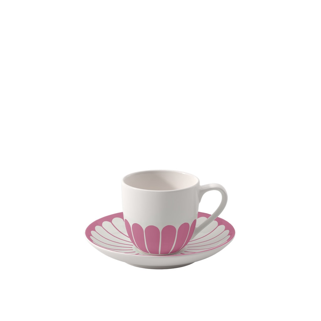 Villeroy & Boch Tasse »Espressotasse mit Untertasse Fleur Couleur 70 ml«