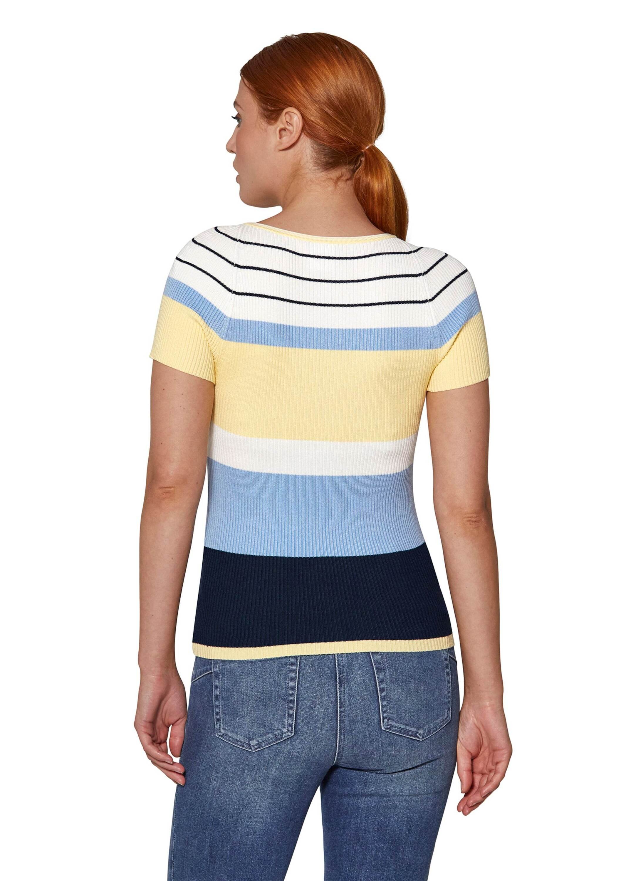 MADELEINE Longpullover »Pullover Streifen-Pullover aus softem Viskose-Mix«